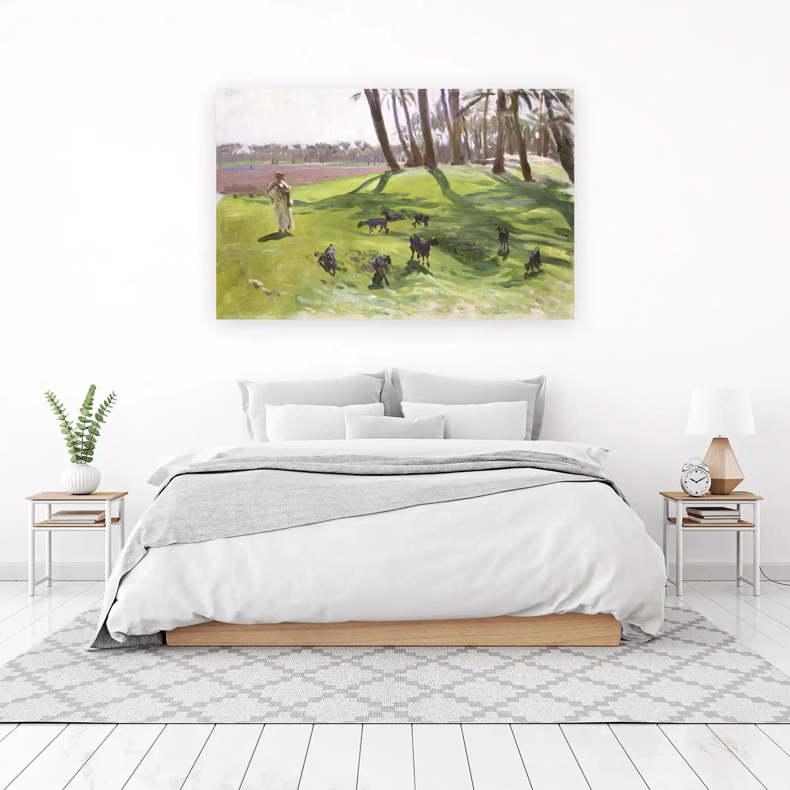Serene Oasis Goats Wall Art