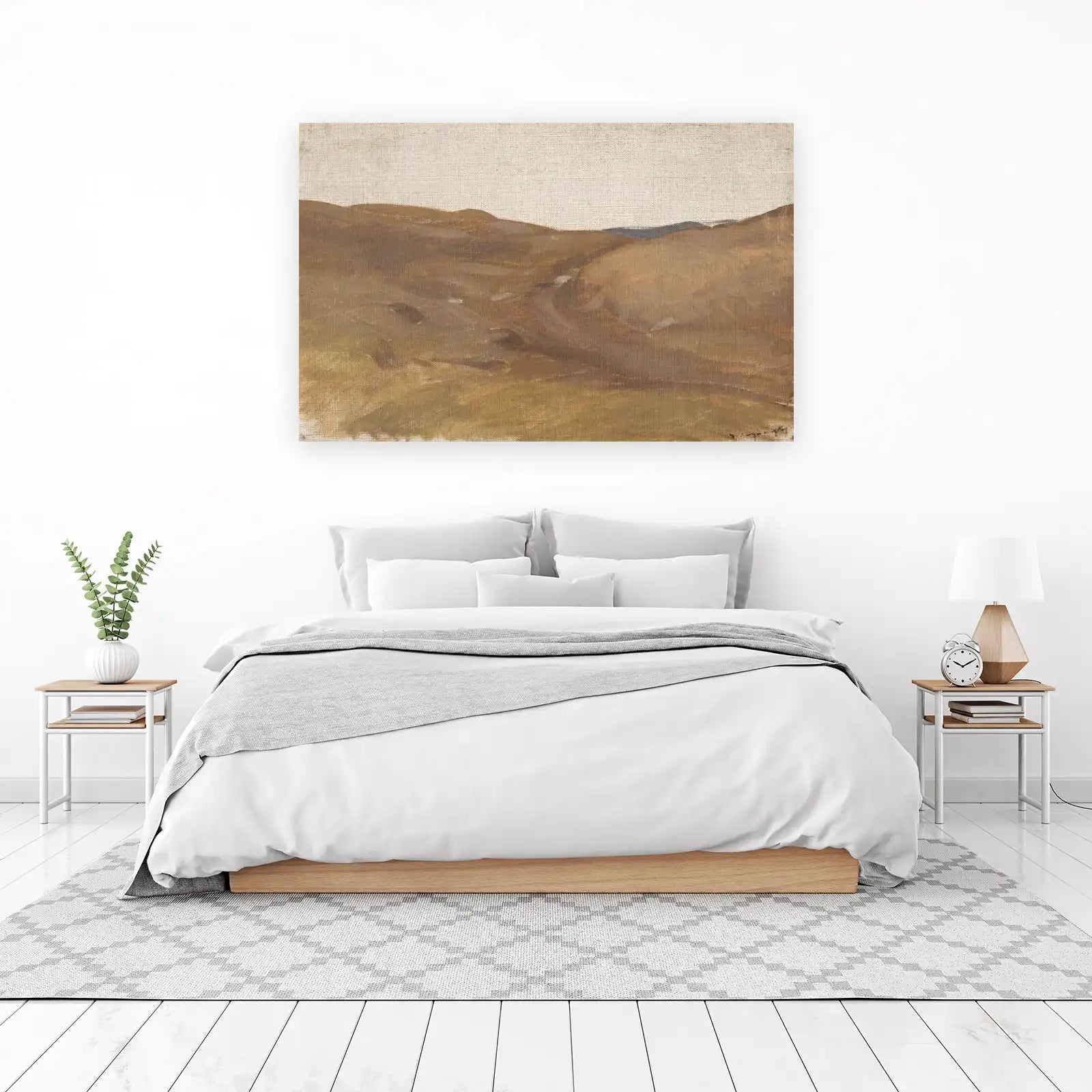 Serene Earth Tones Landscape Wall Art
