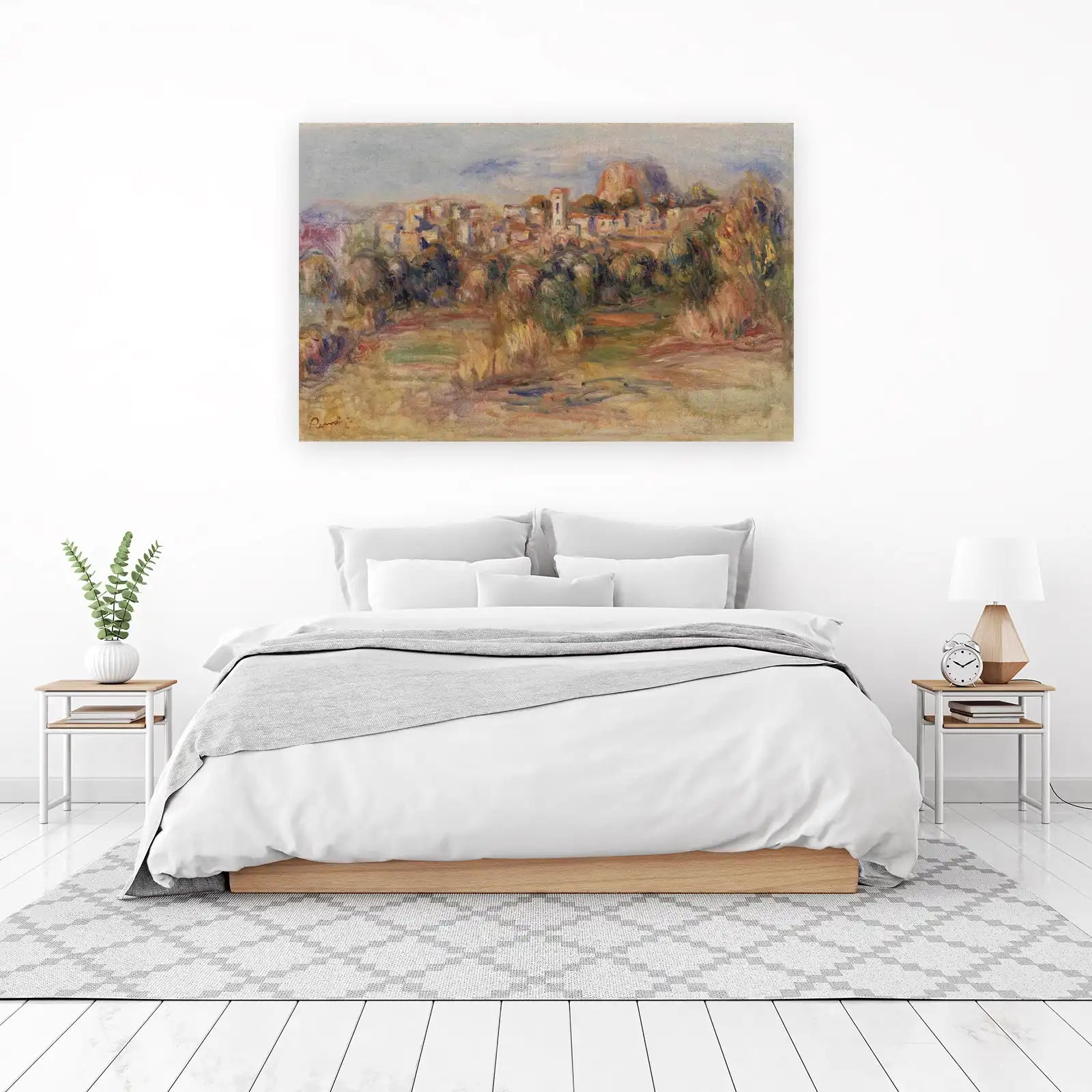 Impressionist Village Landscape Wall Art