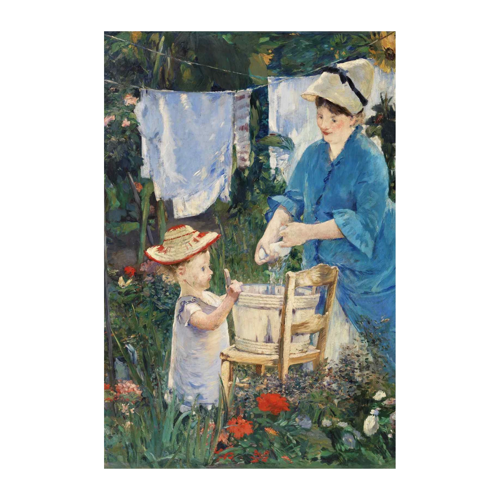 Impressionist Garden Scene Wall Art
