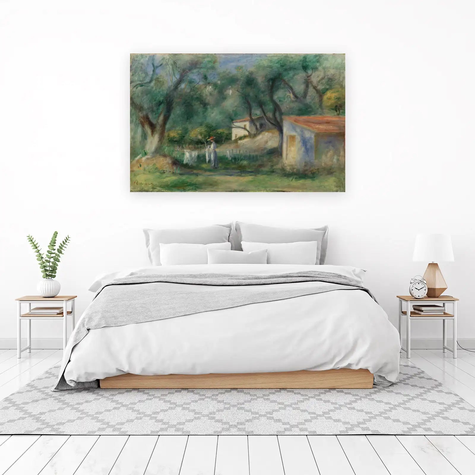 Impressionist Garden Scene Wall Art