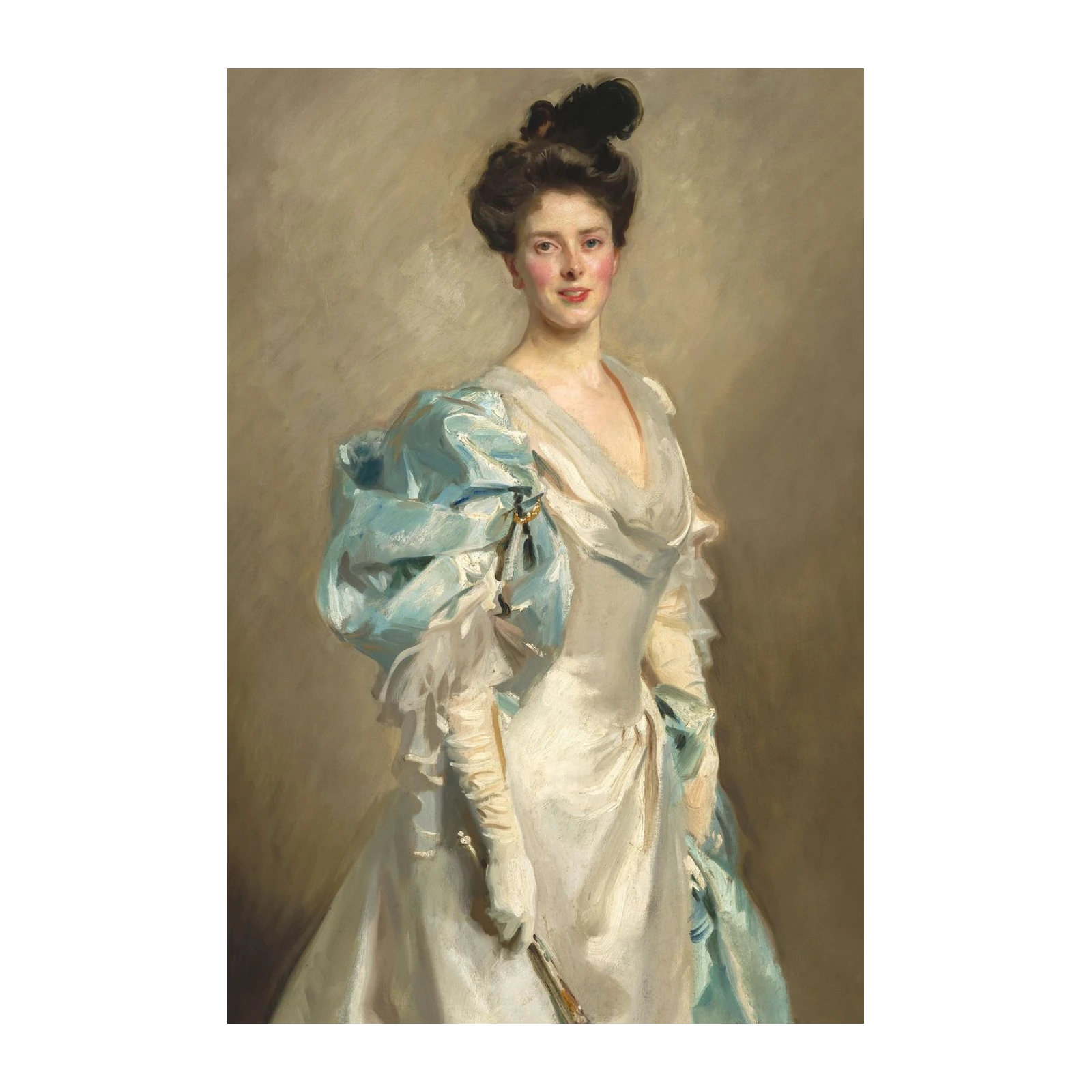 Elegant Lady Portrait Impressionist Wall Art
