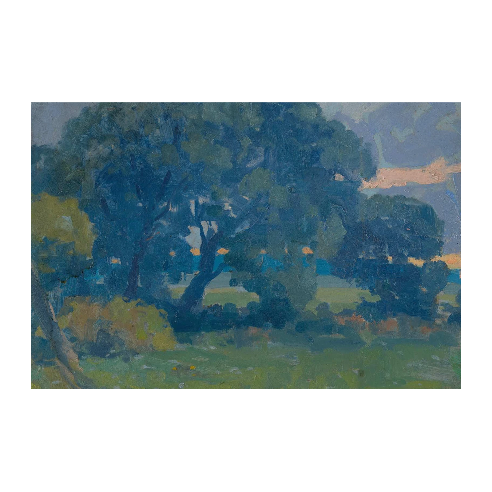 Impressionistic Landscape Trees Wall Art