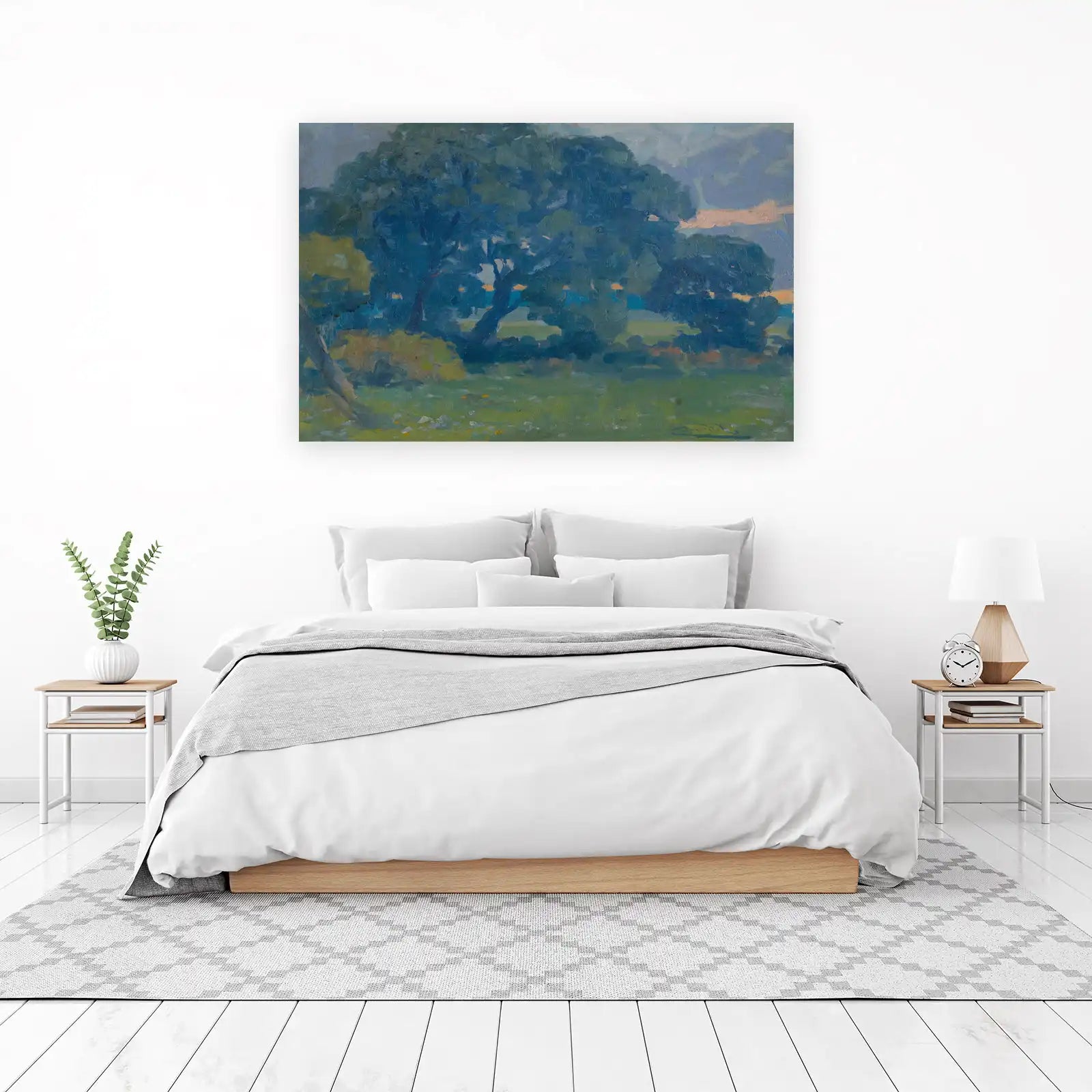 Impressionistic Landscape Trees Wall Art