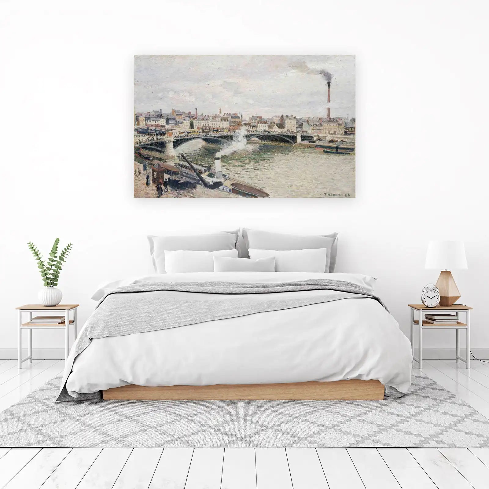 Impressionist Bridge Paris Cityscape Wall Art
