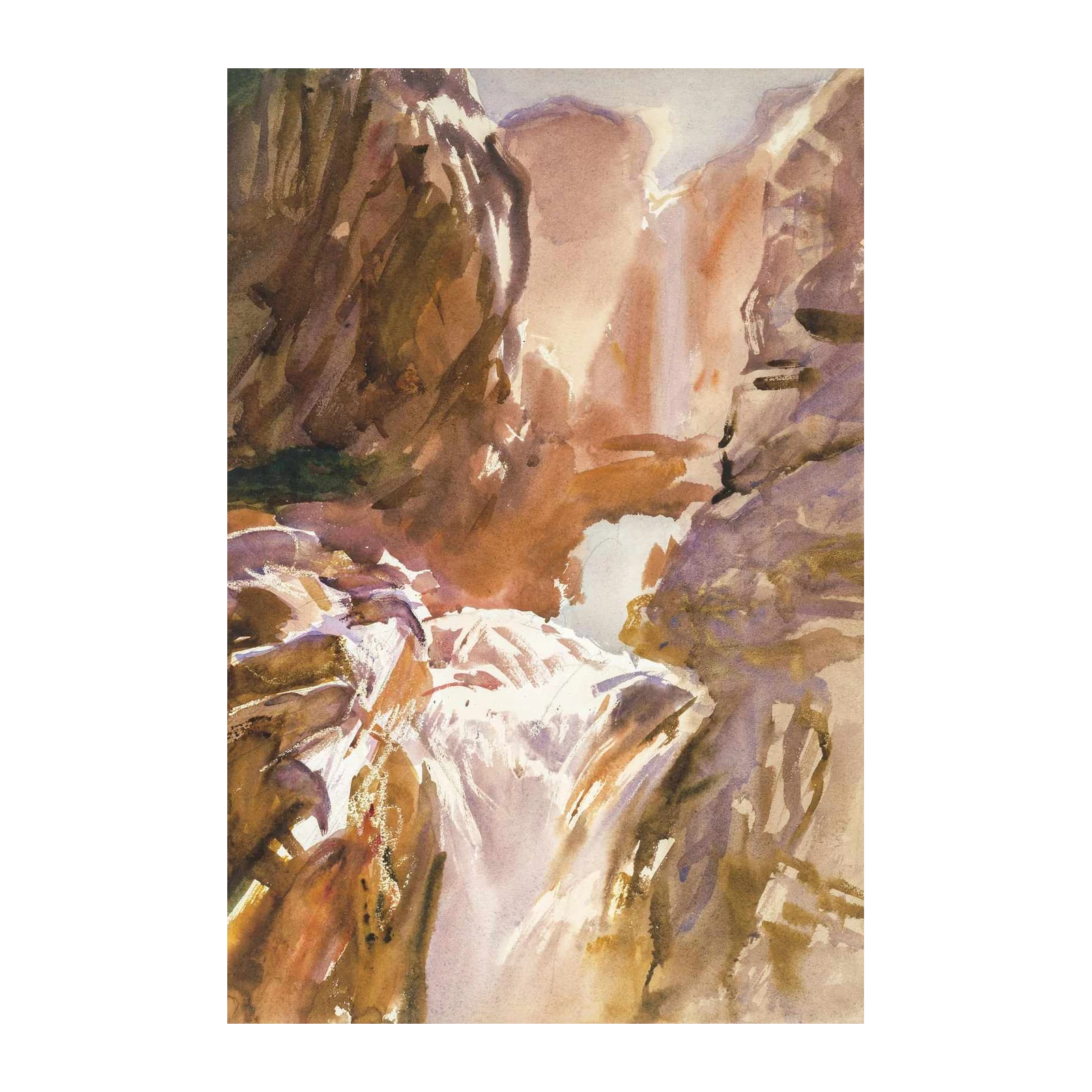 Majestic Waterfall Landscape Art Wall Art