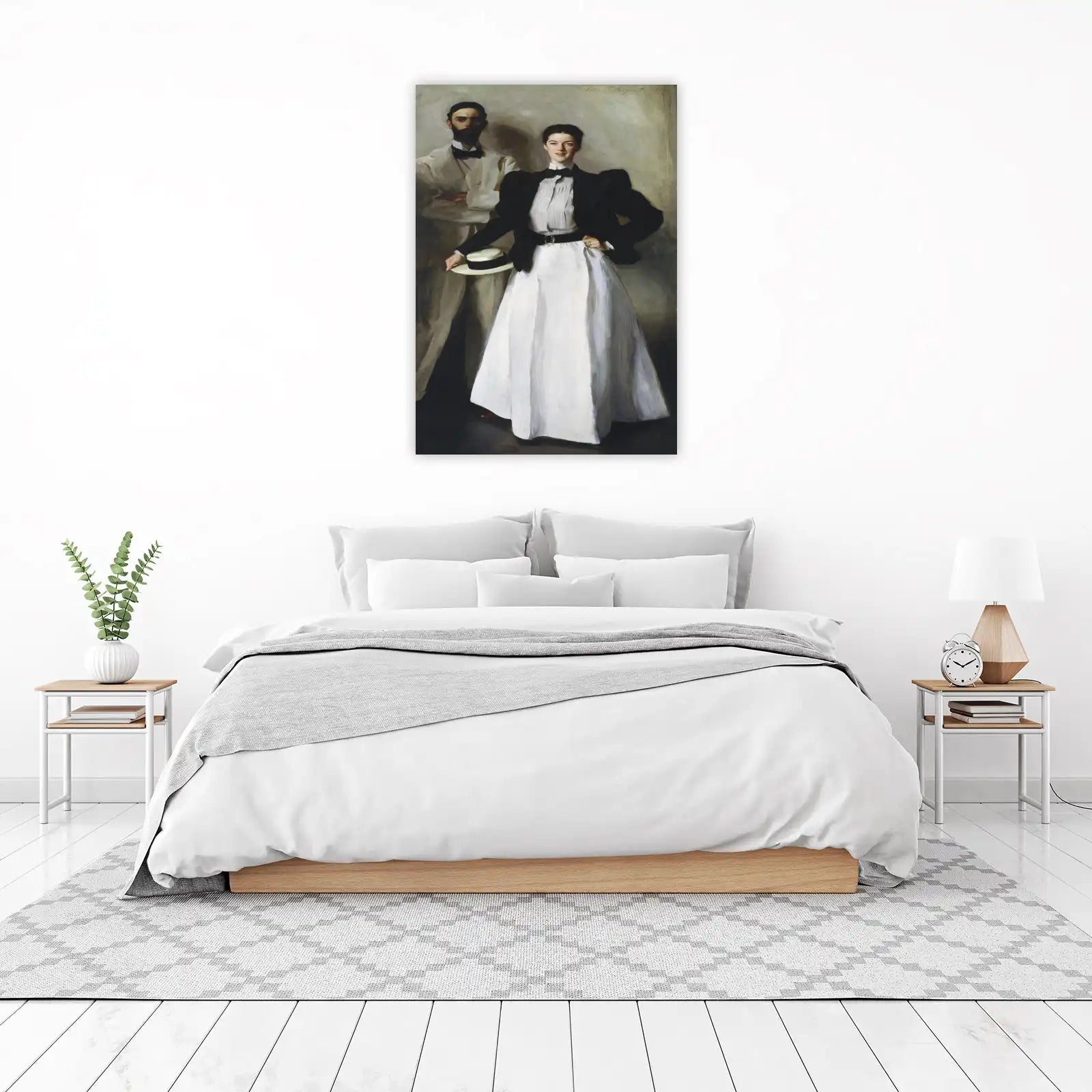 Elegant Couple Portrait Wall Art