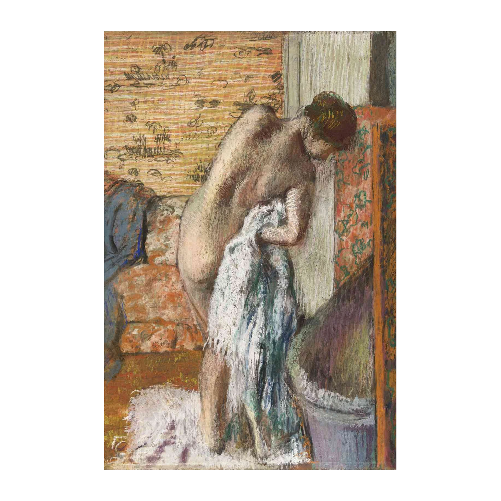 Impressionist Bathing Scene Wall Art