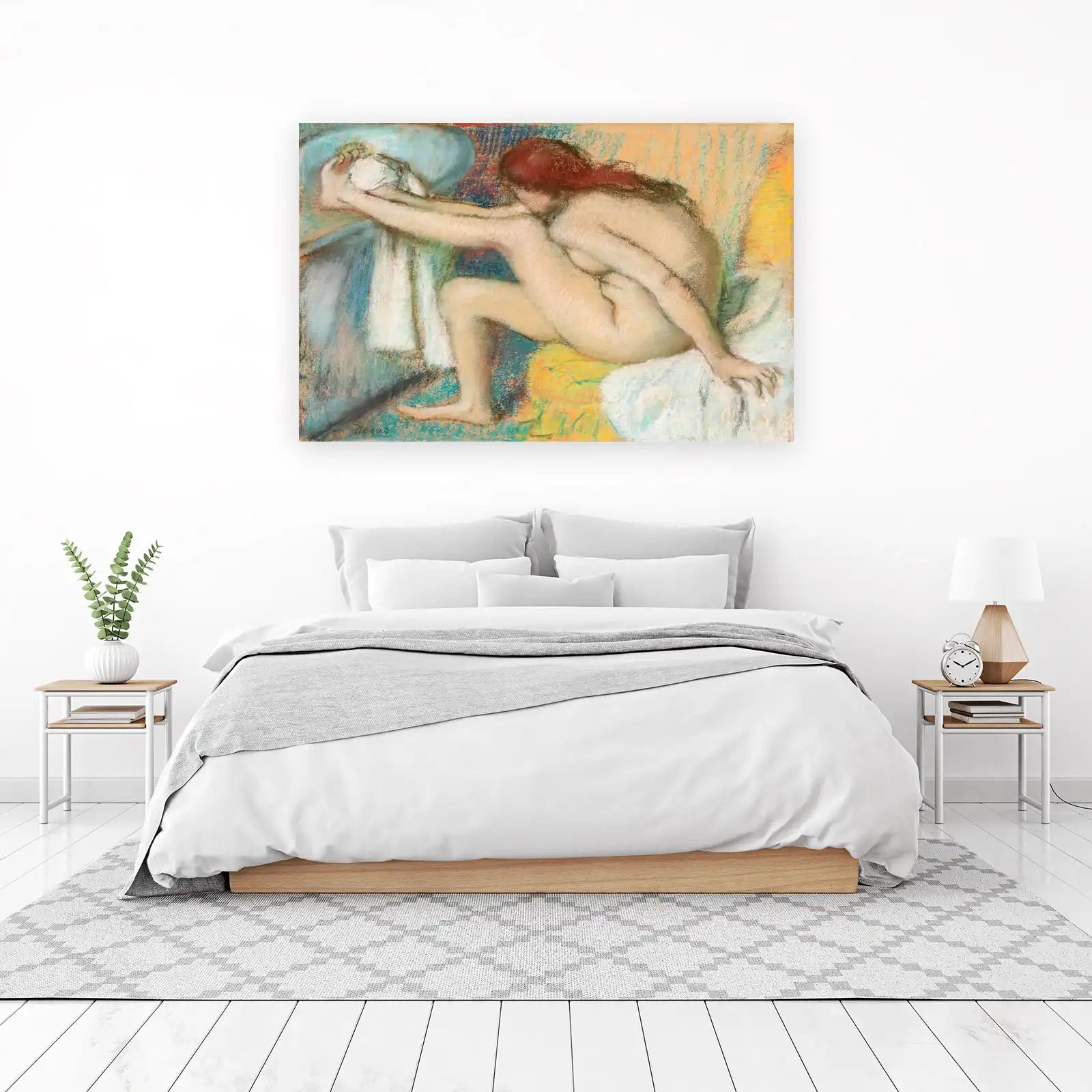 Elegant Woman Pastel Art Wall Art
