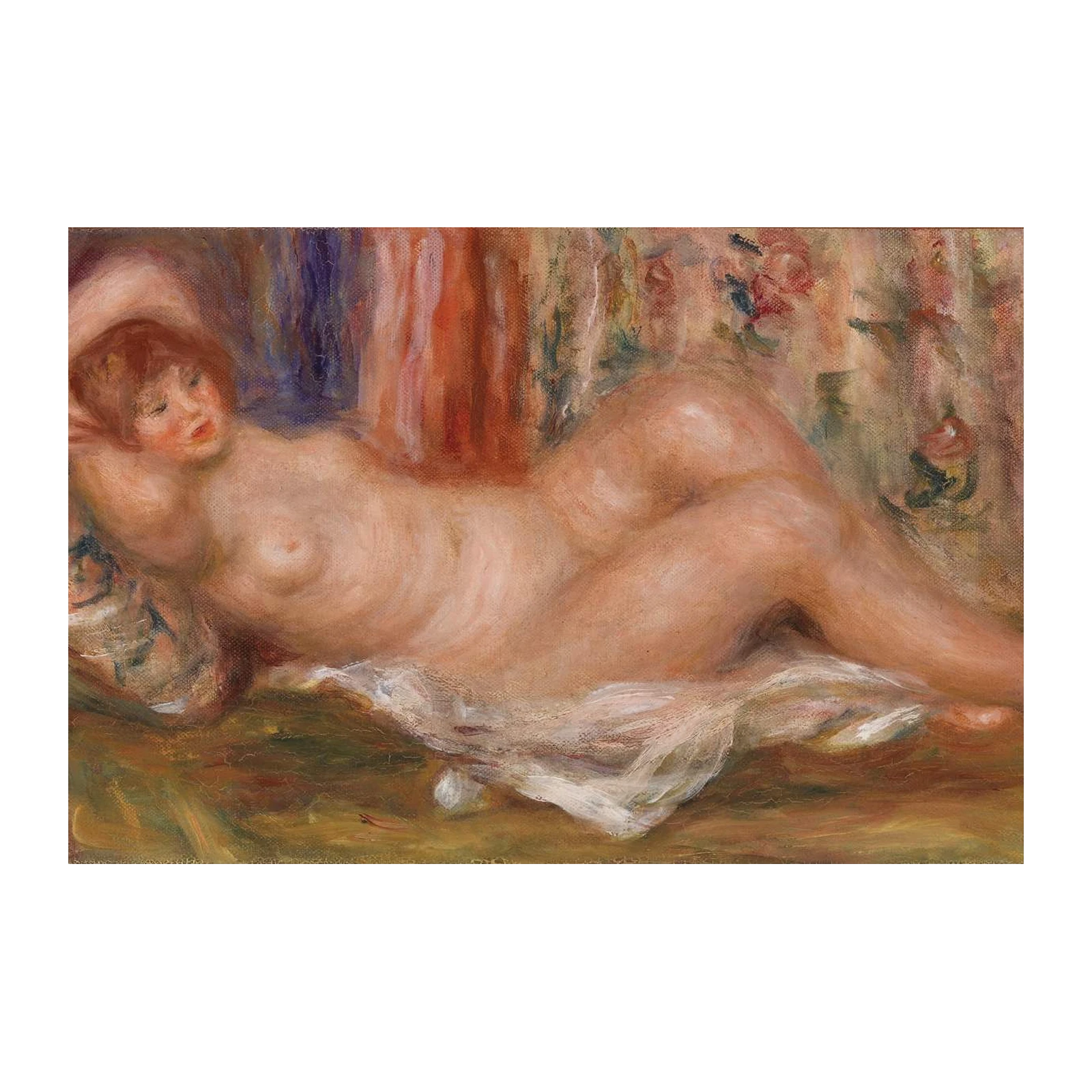 Renoir Nude Reclining Wall Art - Romantic Art