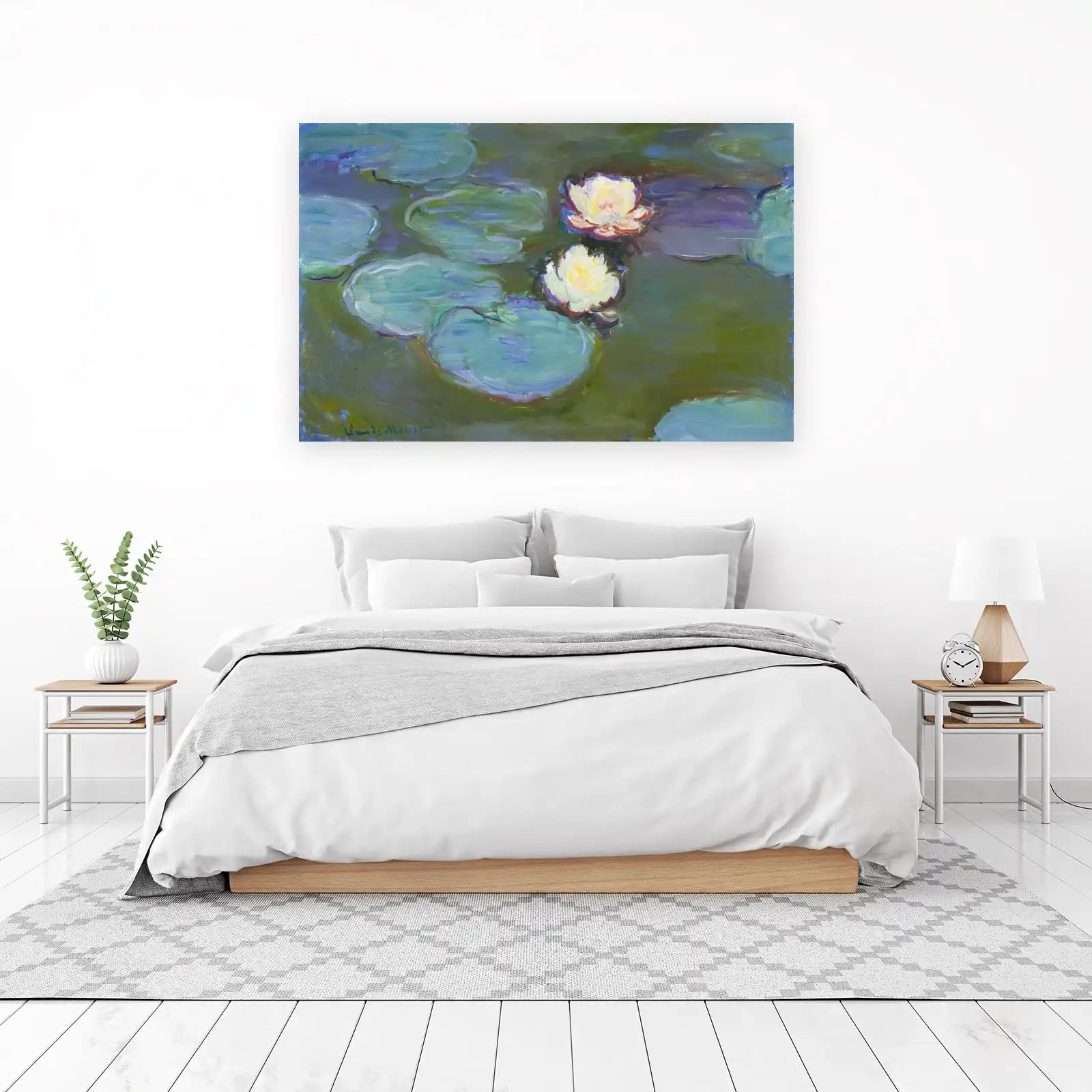 Serene Water Lilies Impressionist Wall Art