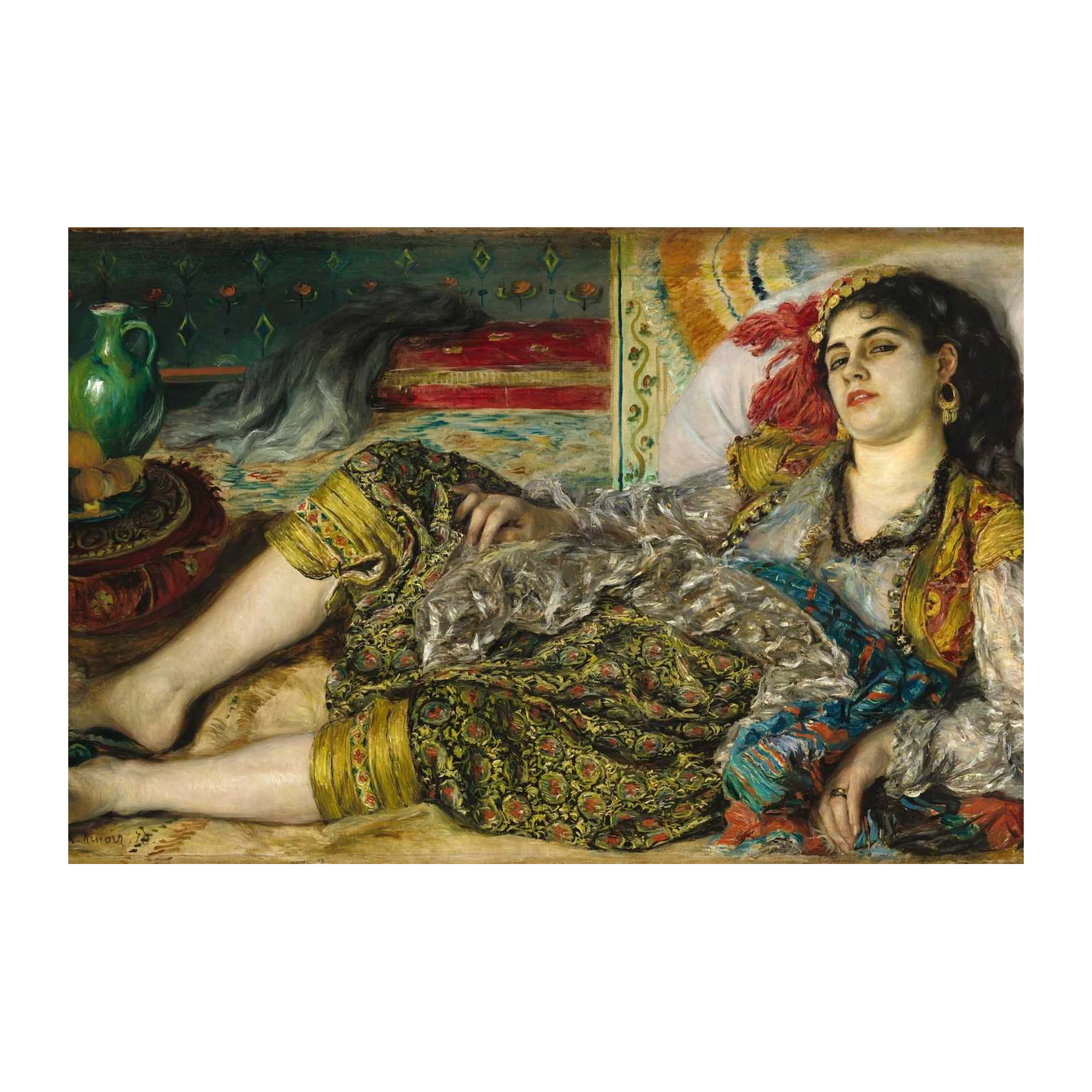 Exotic Oriental Woman Wall Art - Art Nouveau