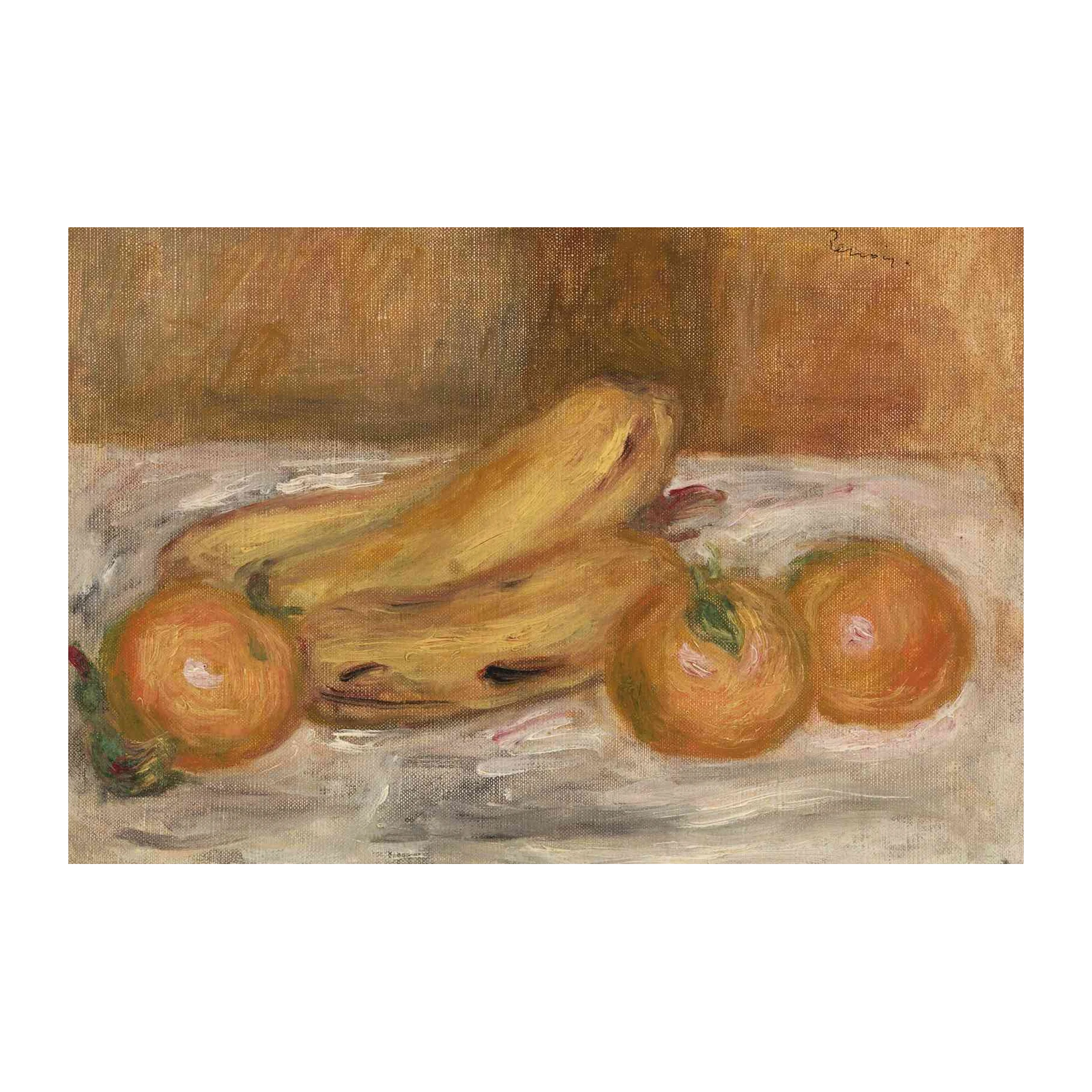 Impressionist Fruit Bananas & Oranges Wall Art