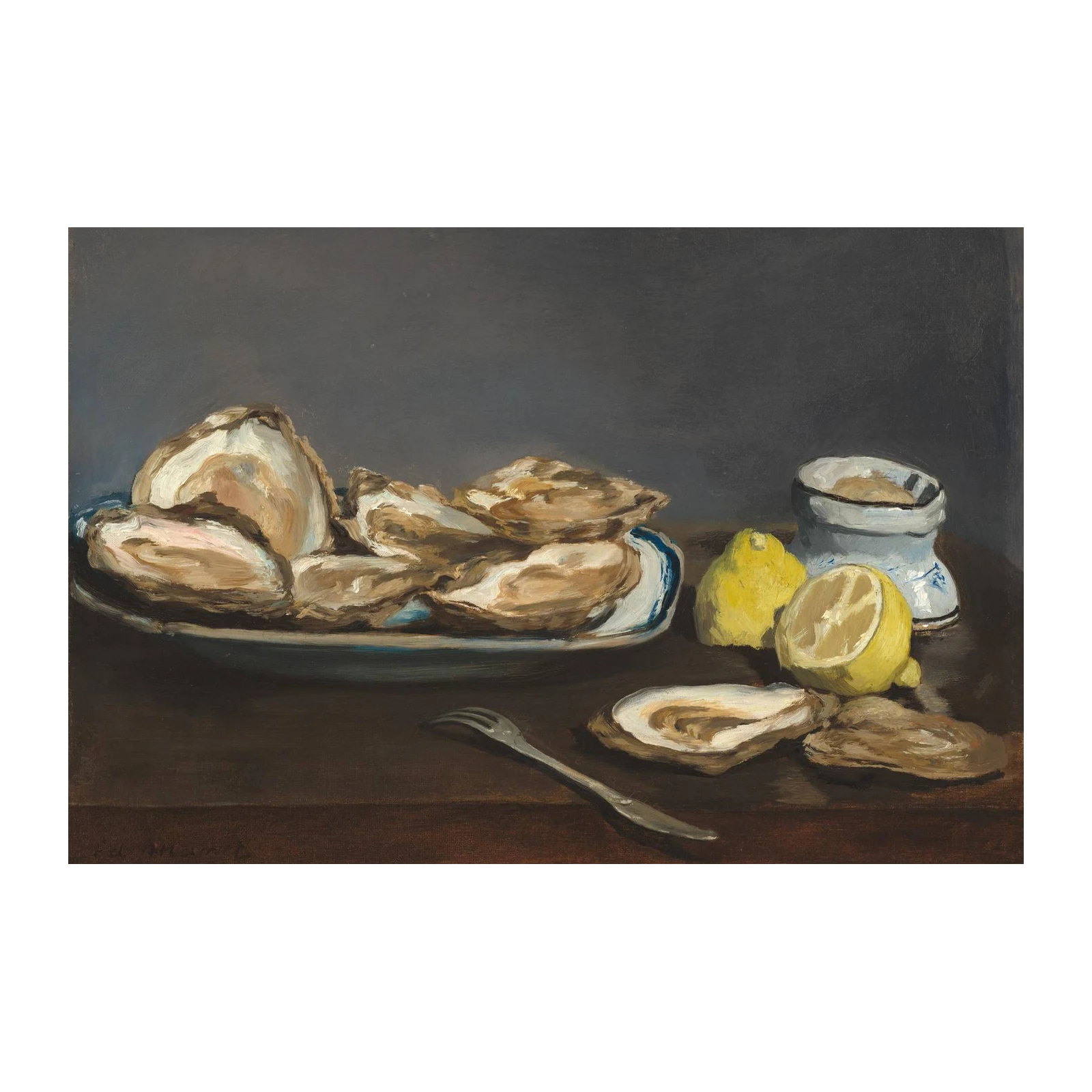 Oysters and Lemons Still Life Wall Art