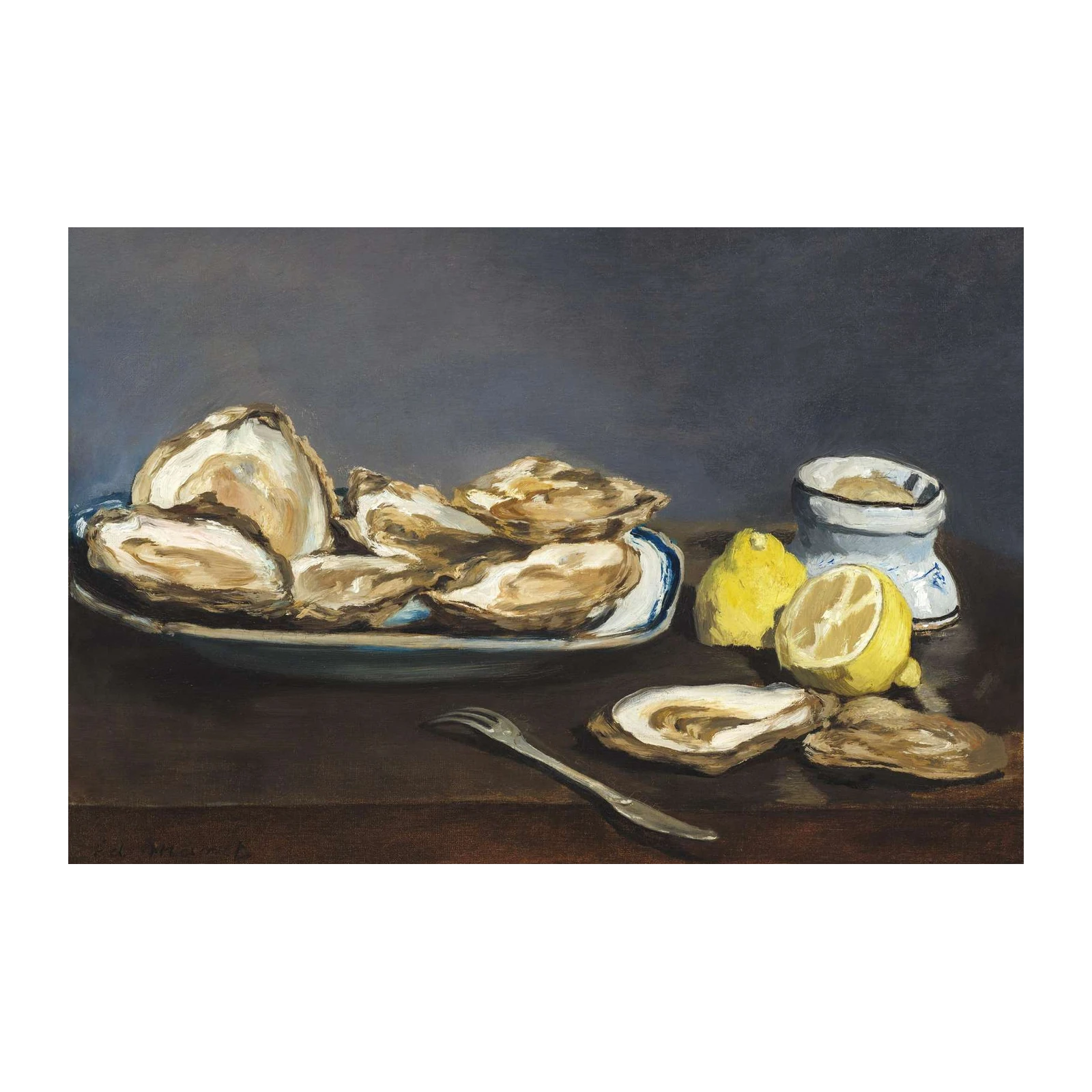 Still Life Oysters & Lemons Wall Art