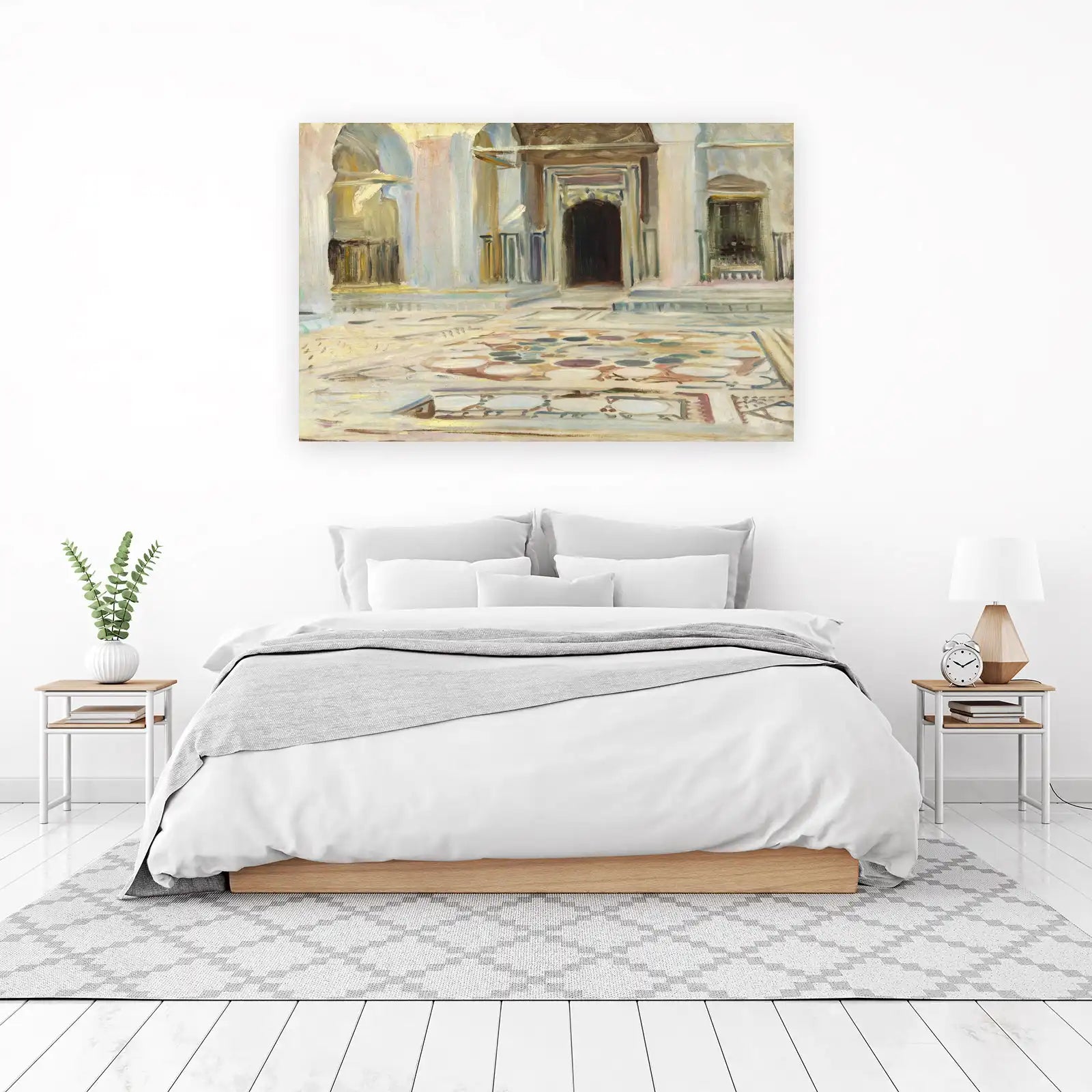 Impressionist Courtyard Doorway Wall Art