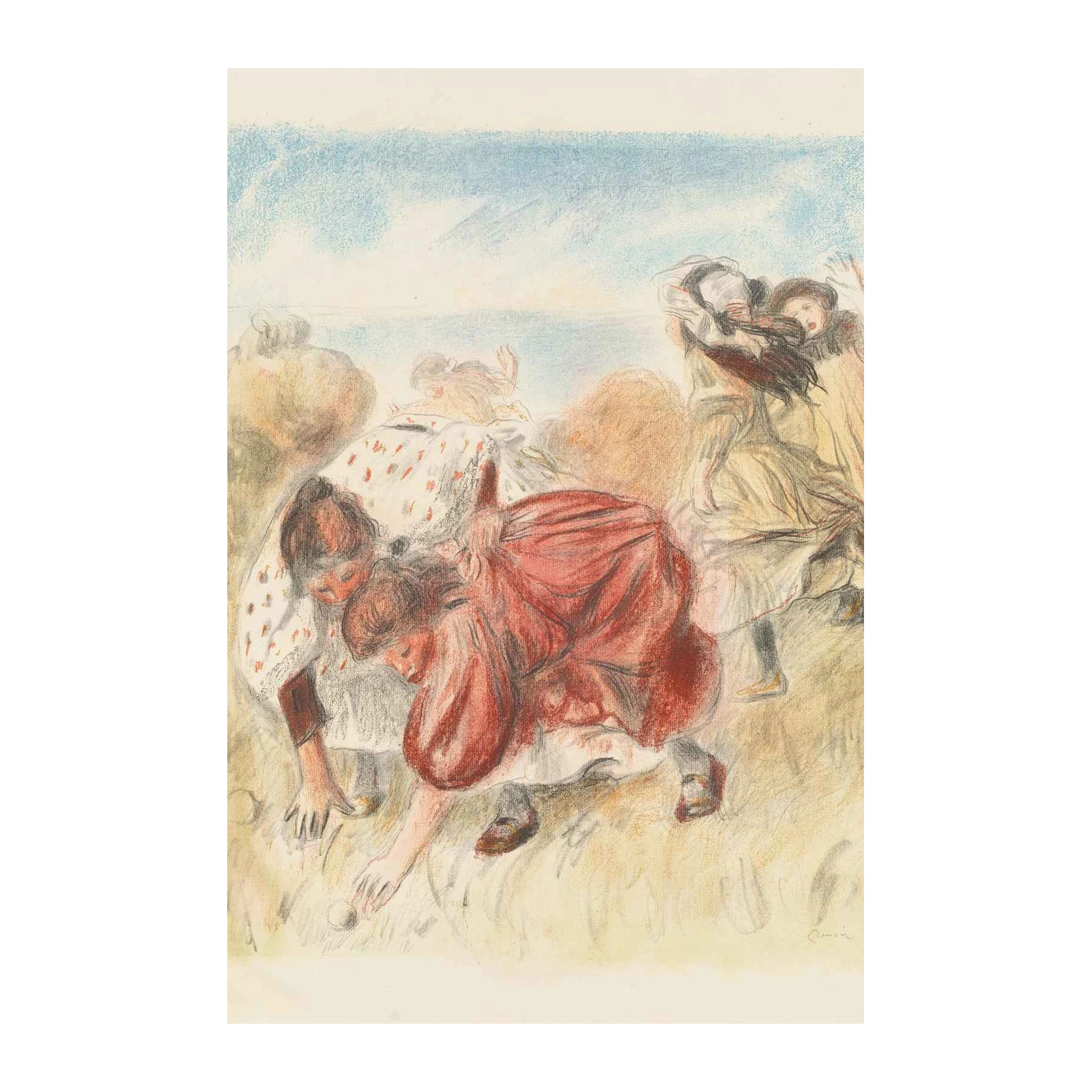 Vintage Beach Scene Wall Art