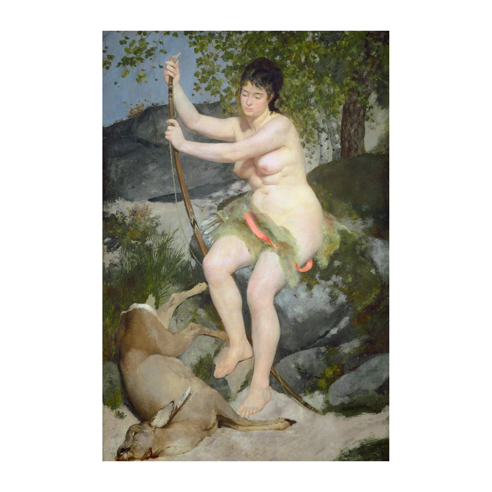 Diana the Huntress Elegant Wall Art
