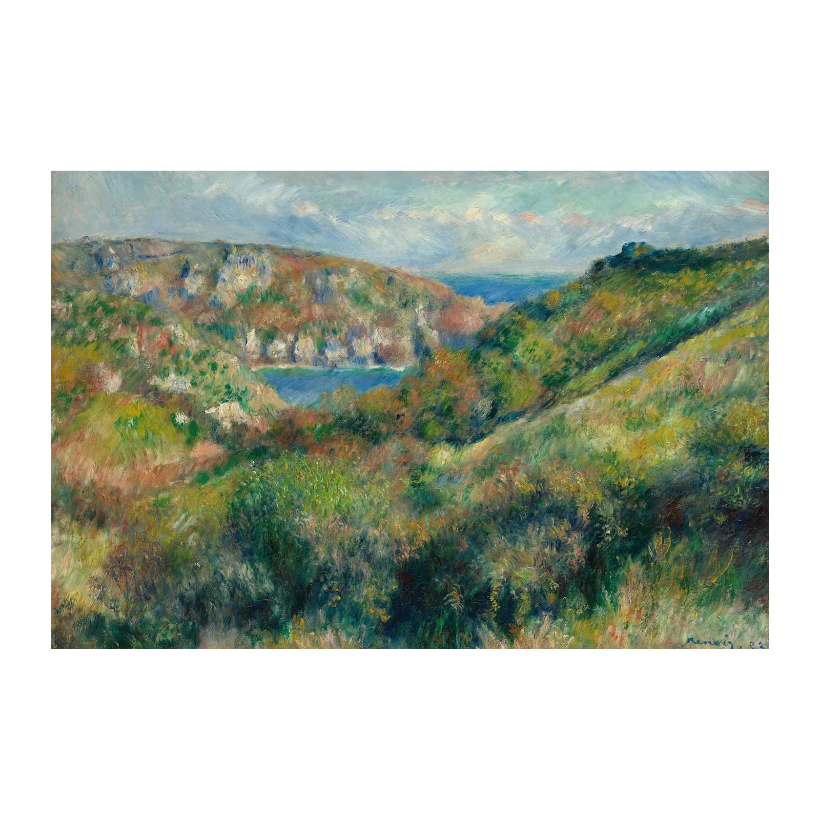 Impressionist Coastal Landscape Wall Art