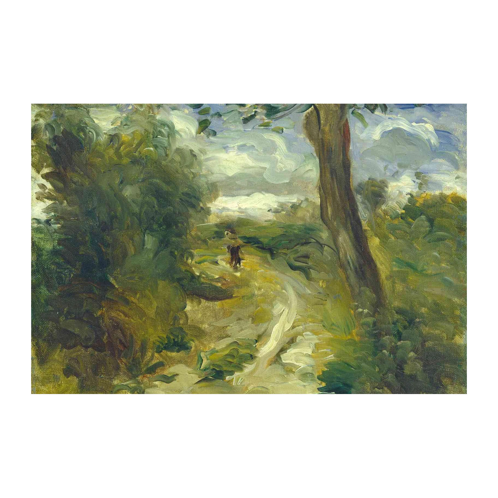 Impressionist Forest Path Wall Art