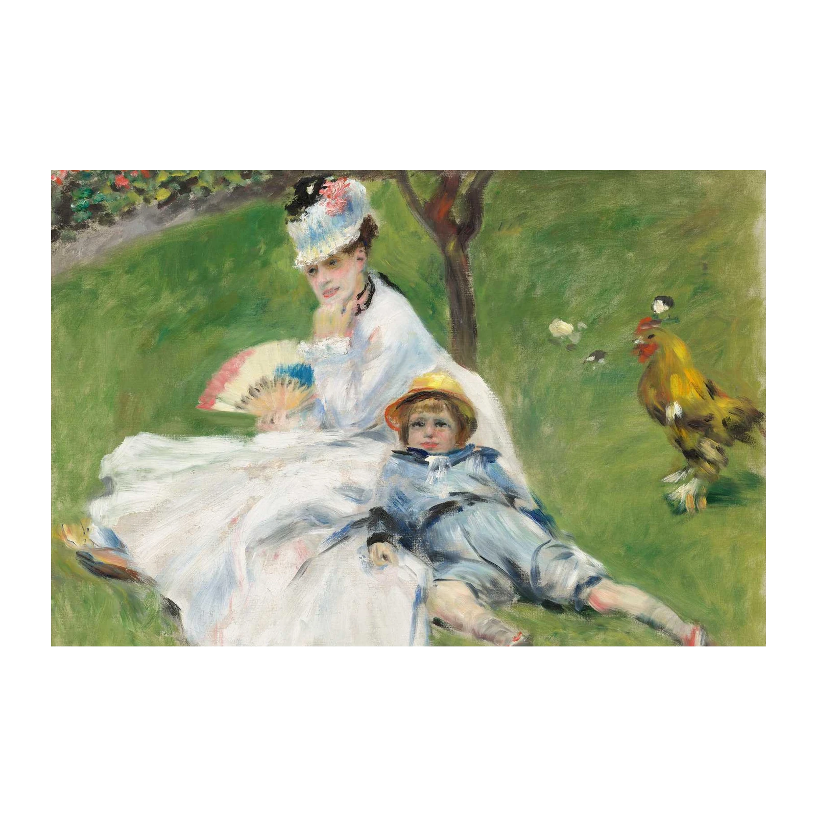 Impressionist Garden Scene Wall Art