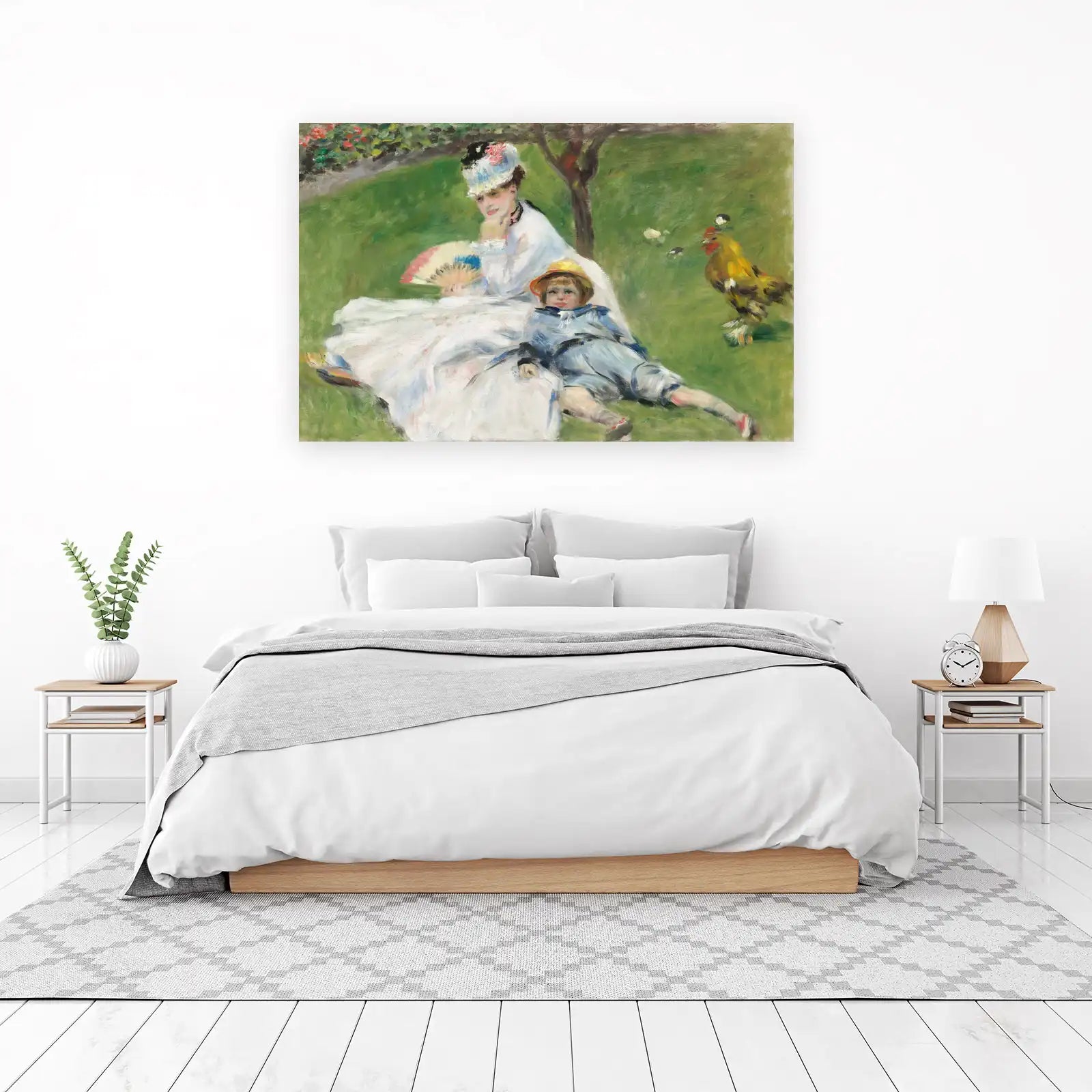 Impressionist Garden Scene Wall Art