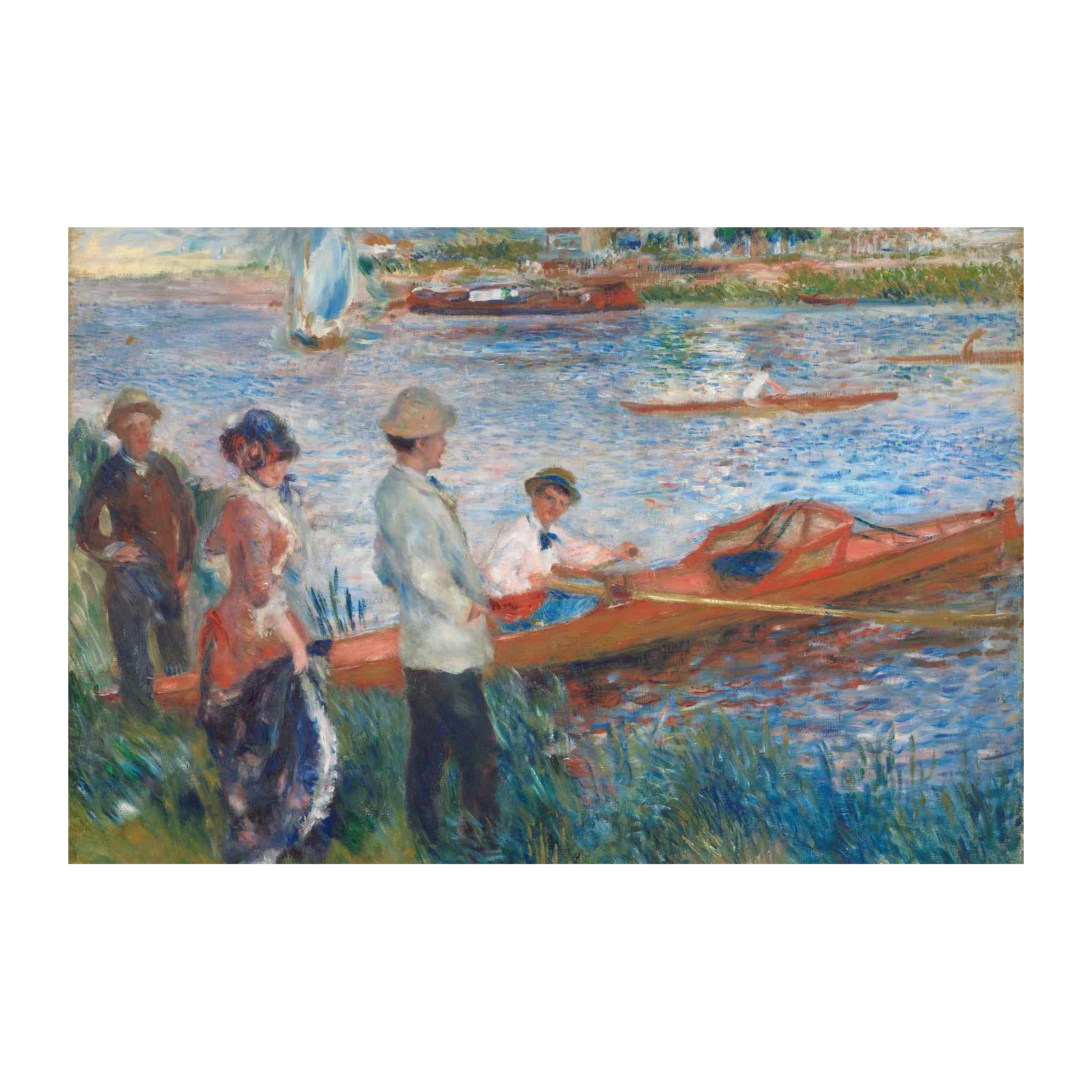 Boating Scene Impressionist Masterpiece Wall Art