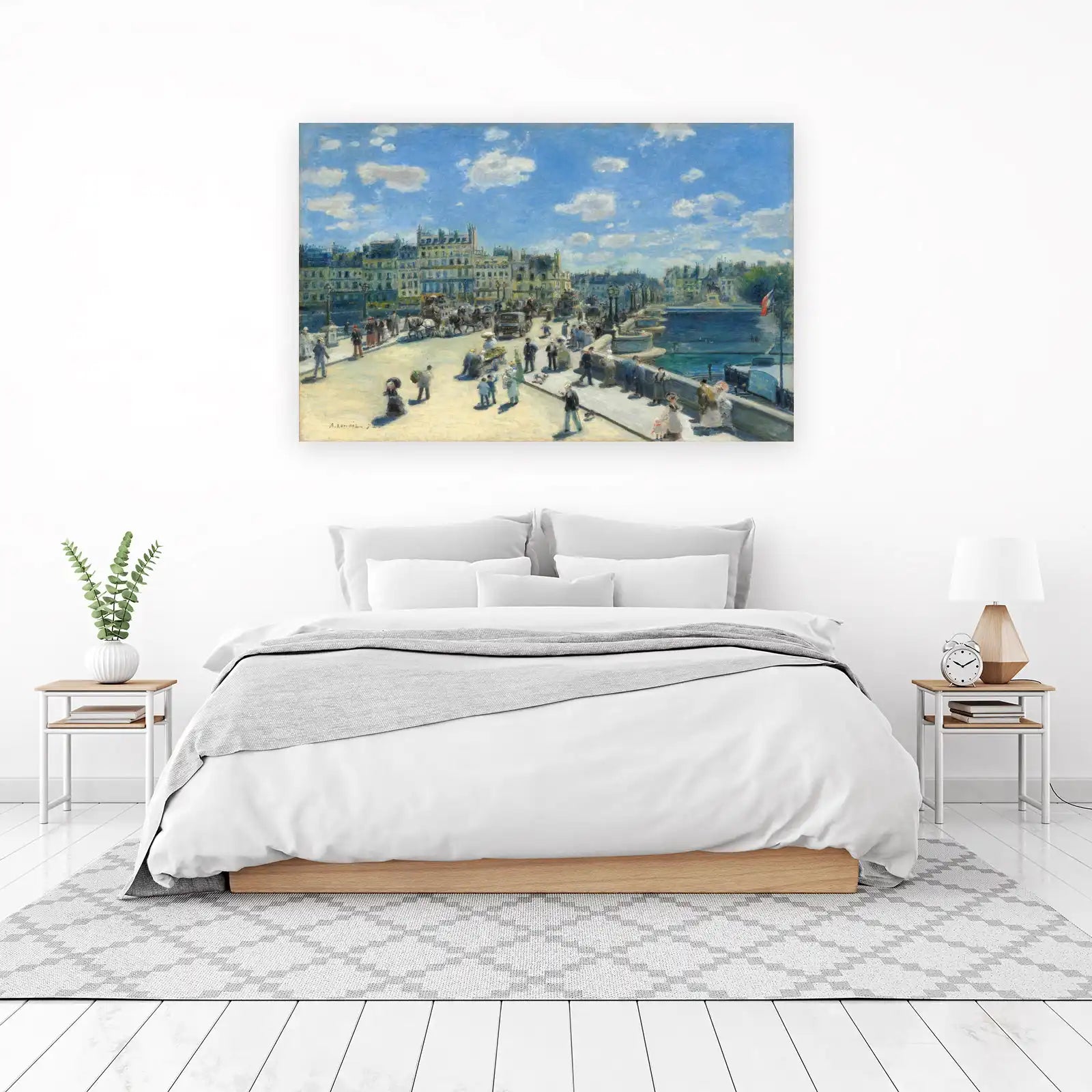 Parisian Bridge Scene Impressionist Wall Art