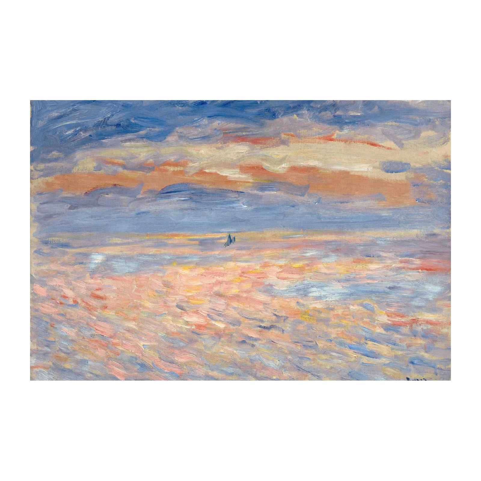 Impressionist Sunset Seascape Wall Art