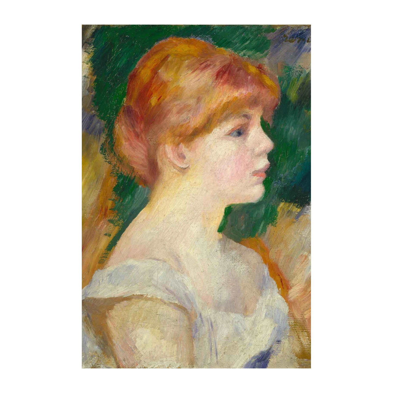 Enchanting Portrait Impressionist Lady Wall Art