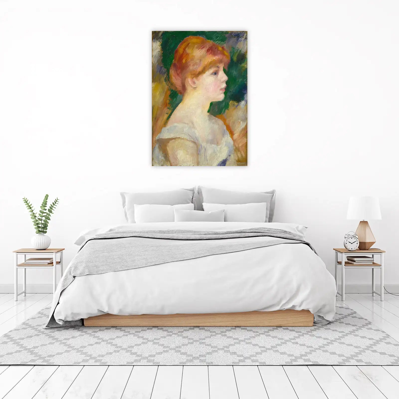 Enchanting Portrait Impressionist Lady Wall Art