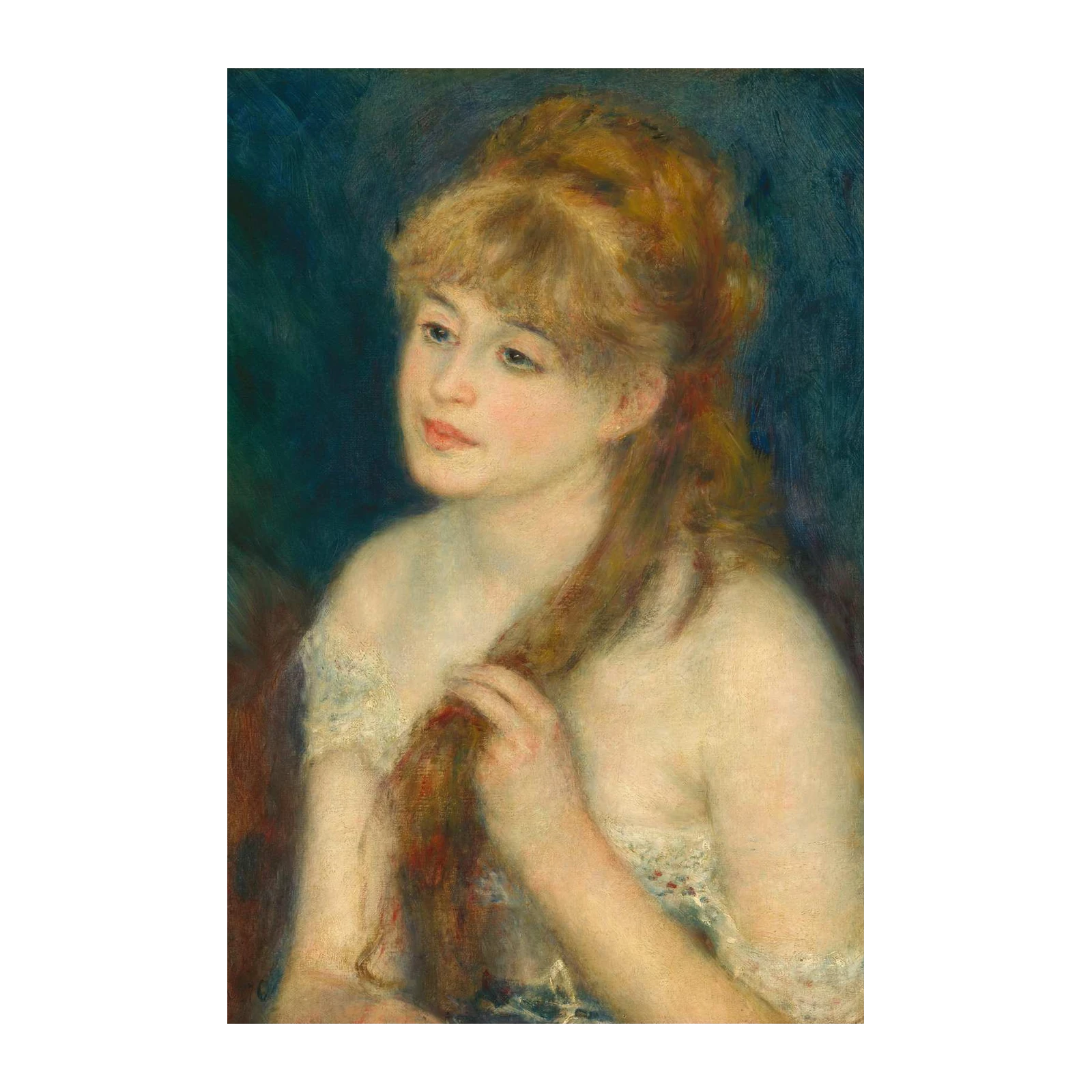 Renoir's Girl Braiding Hair Wall Art
