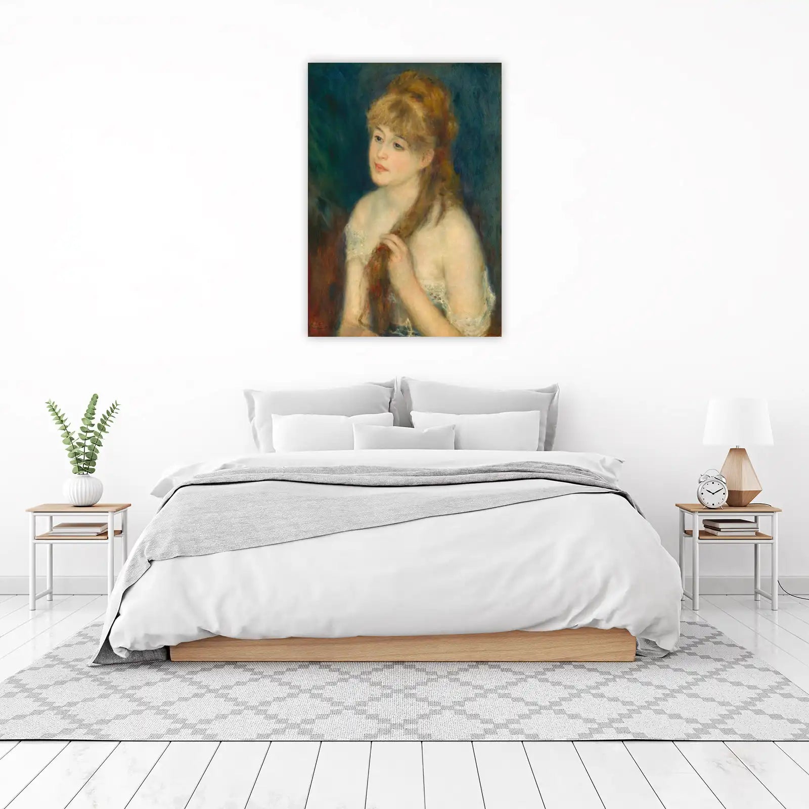 Renoir's Girl Braiding Hair Wall Art