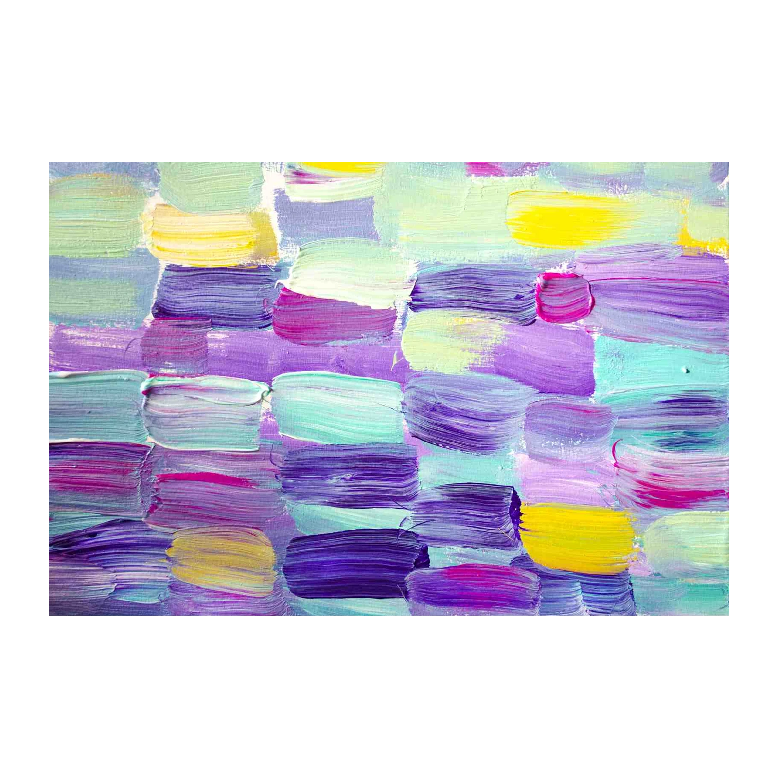 Abstract Purple & Teal Textured Wall Art