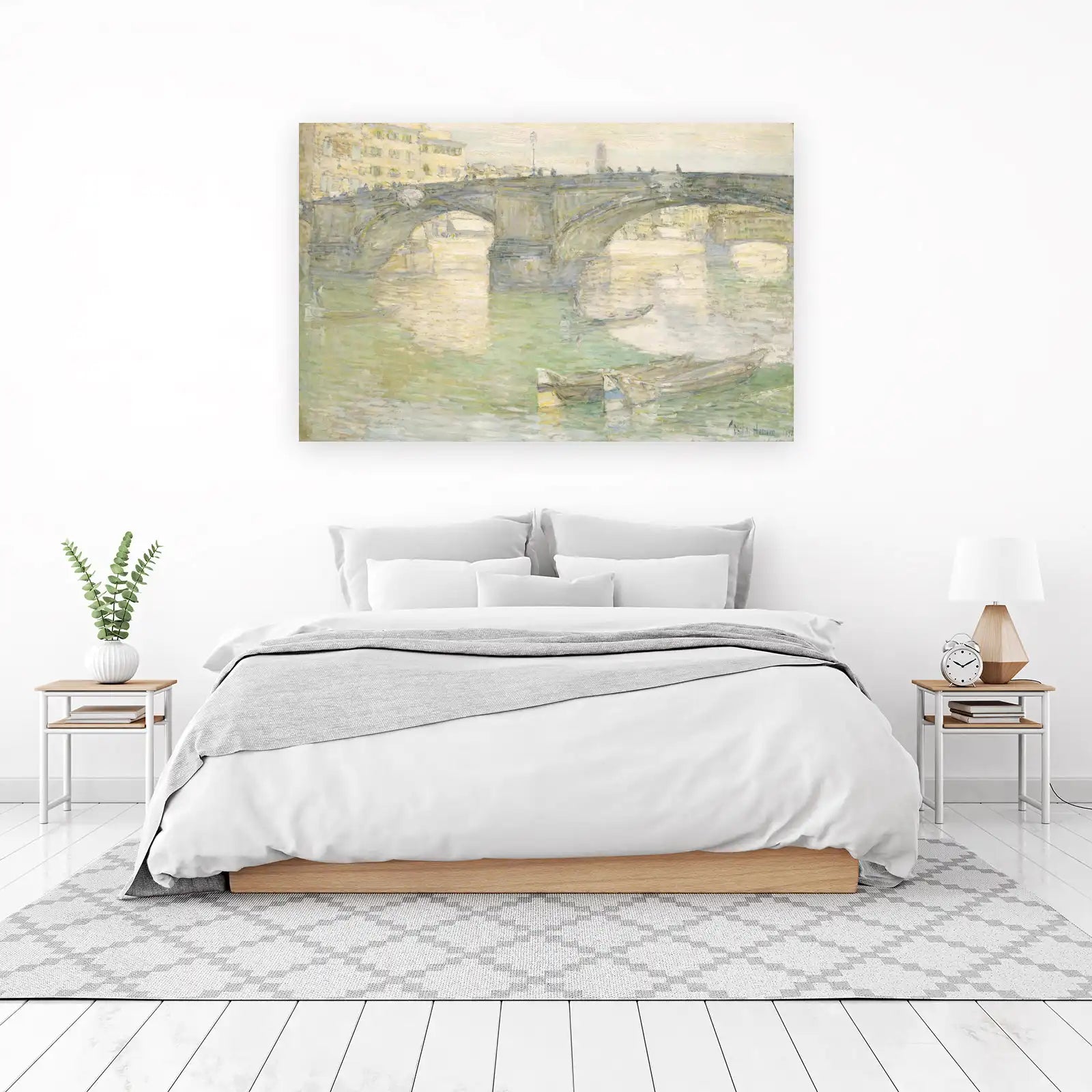 Impressionist Bridge Scenery Wall Art