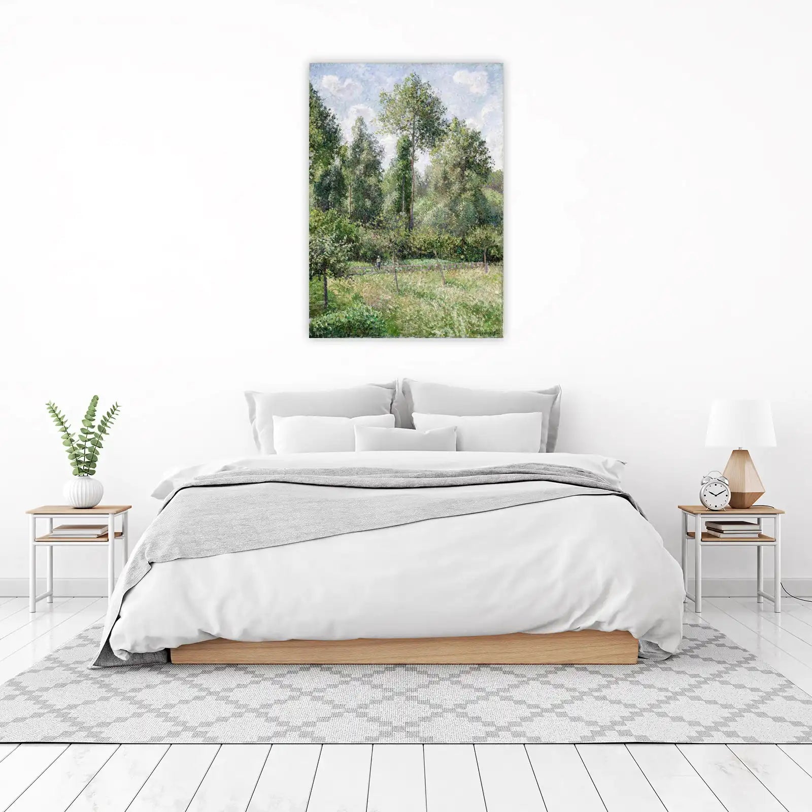 Serene Forest Landscape Impressionist Wall Art