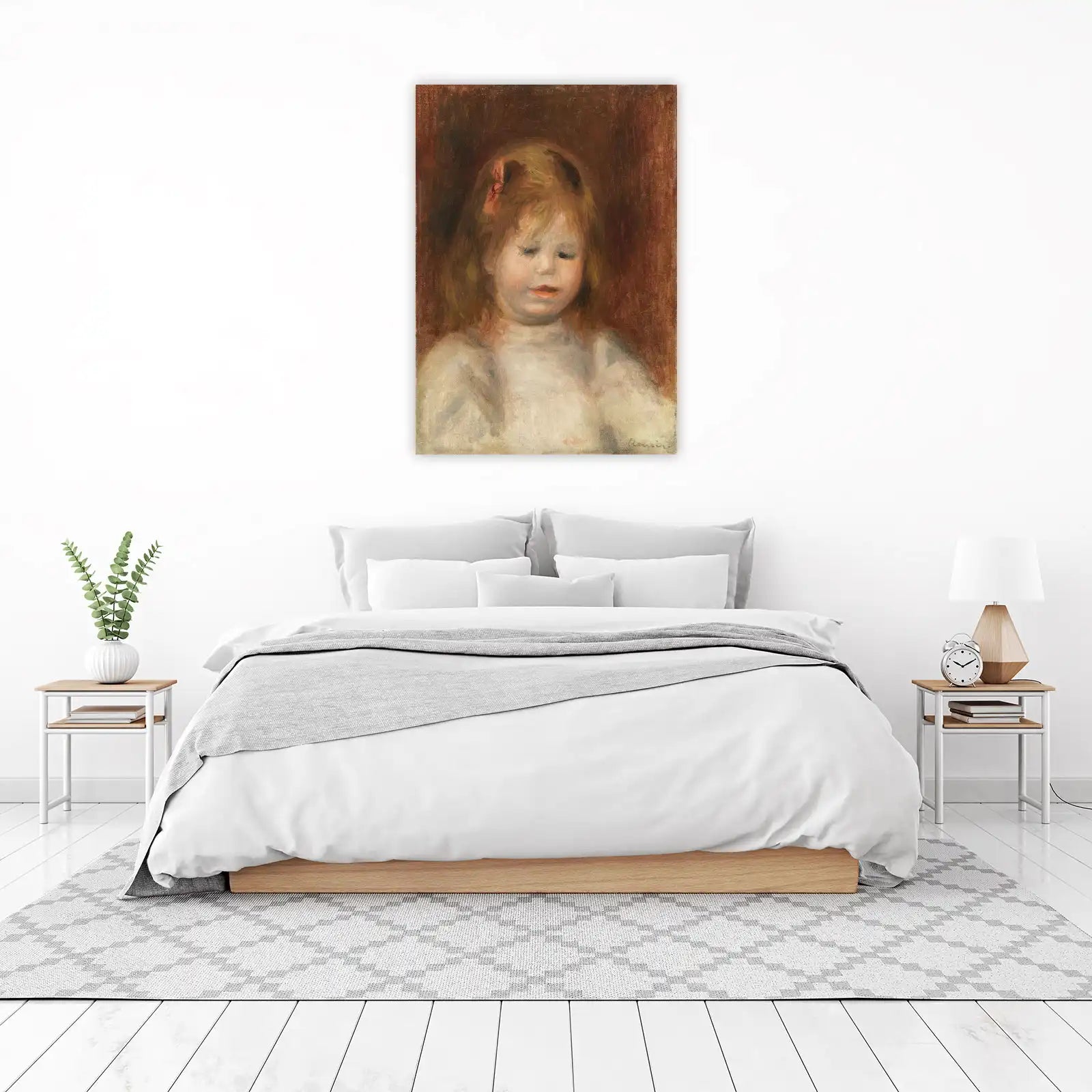 Charming Girl Portrait Impressionist Wall Art