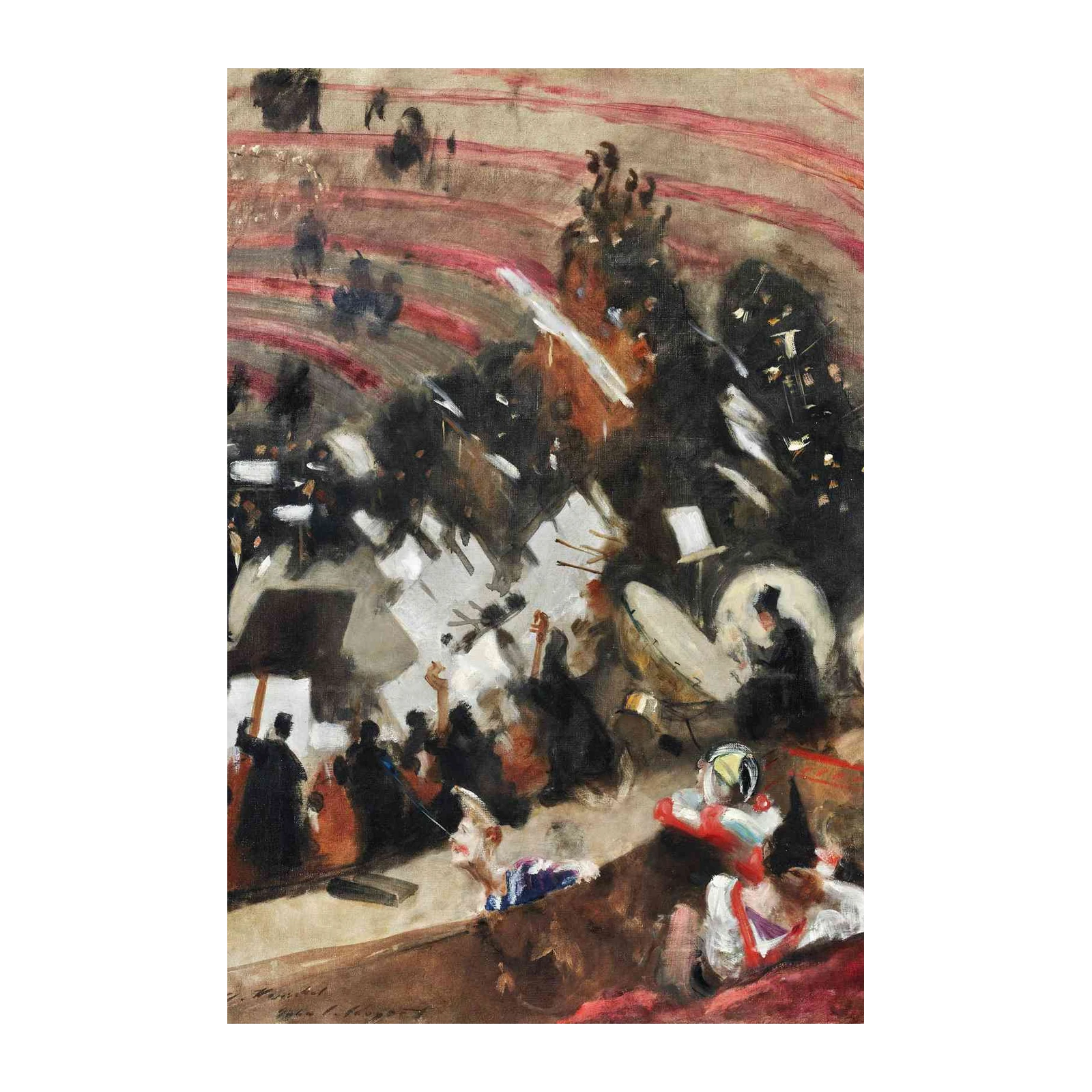 Orchestral Scene Impressionist Wall Art
