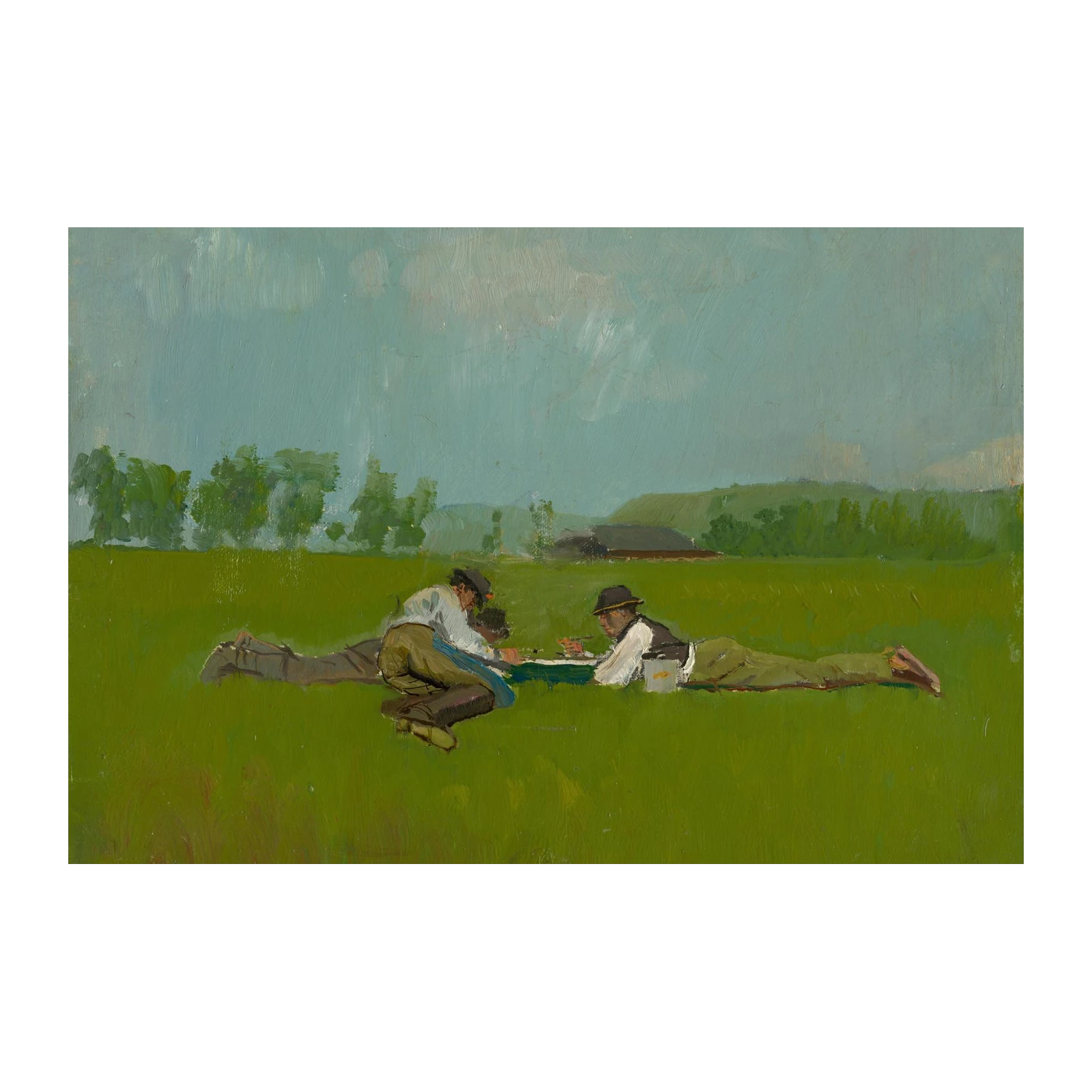 Leisure in the Meadow: Vintage Art Wall Art