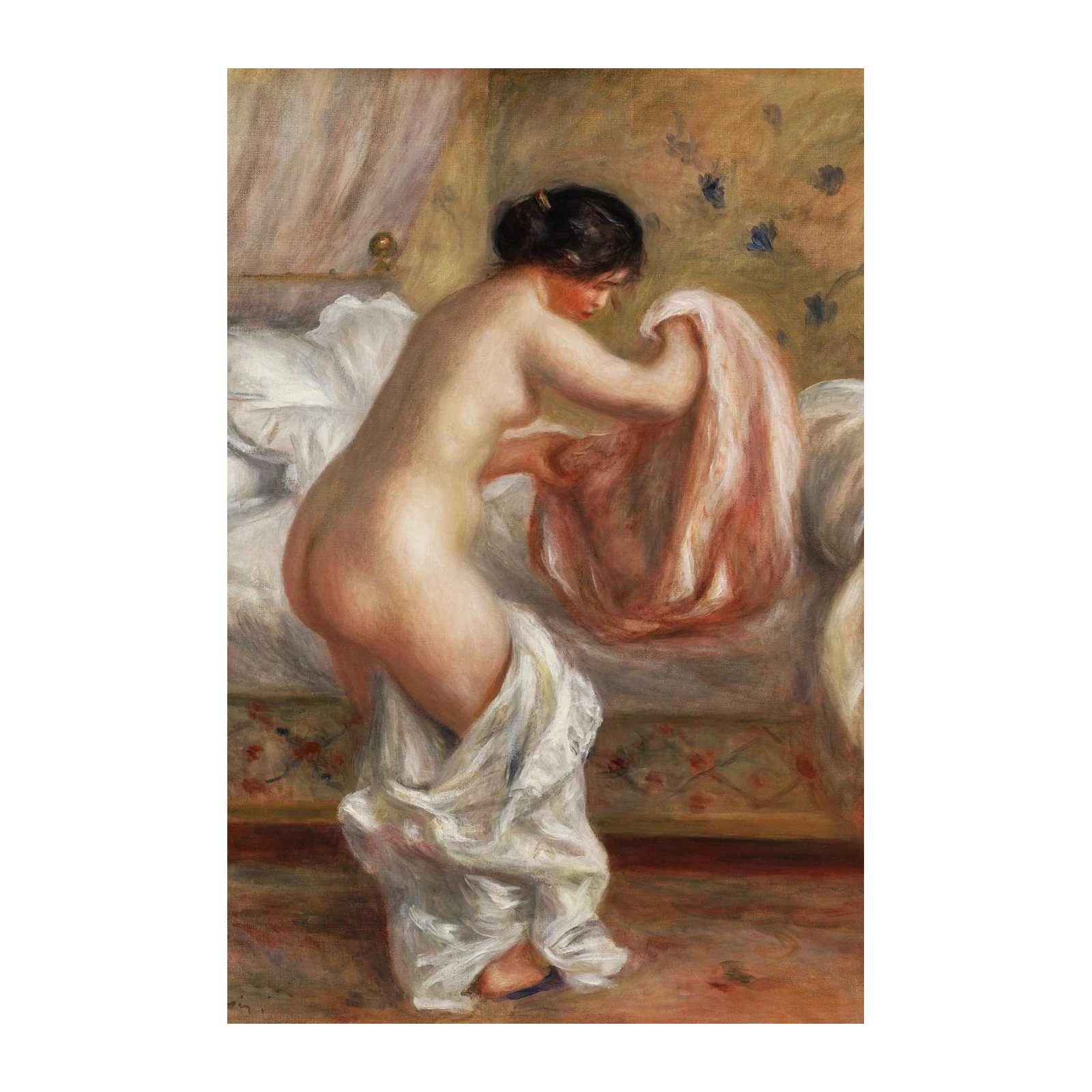 Renoir's Bather Wall Art - Impressionist Art