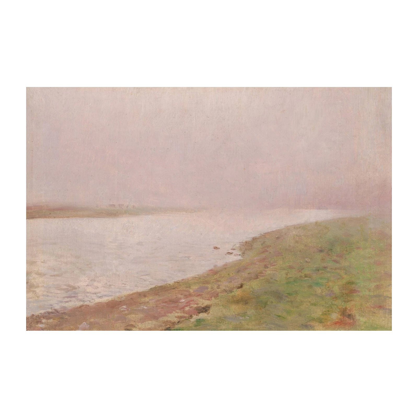 Misty River Landscape Wall Art