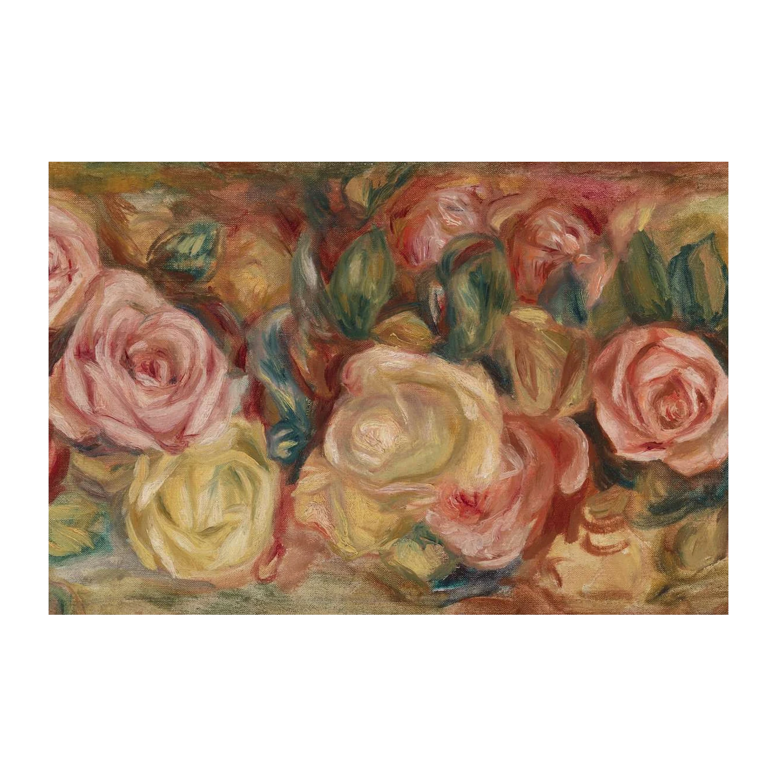Impressionist Roses Floral Wall Art Wall Art