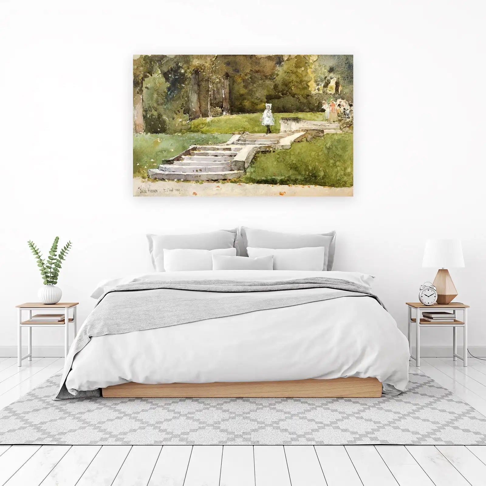 Childe Hassam Garden Scene Wall Art
