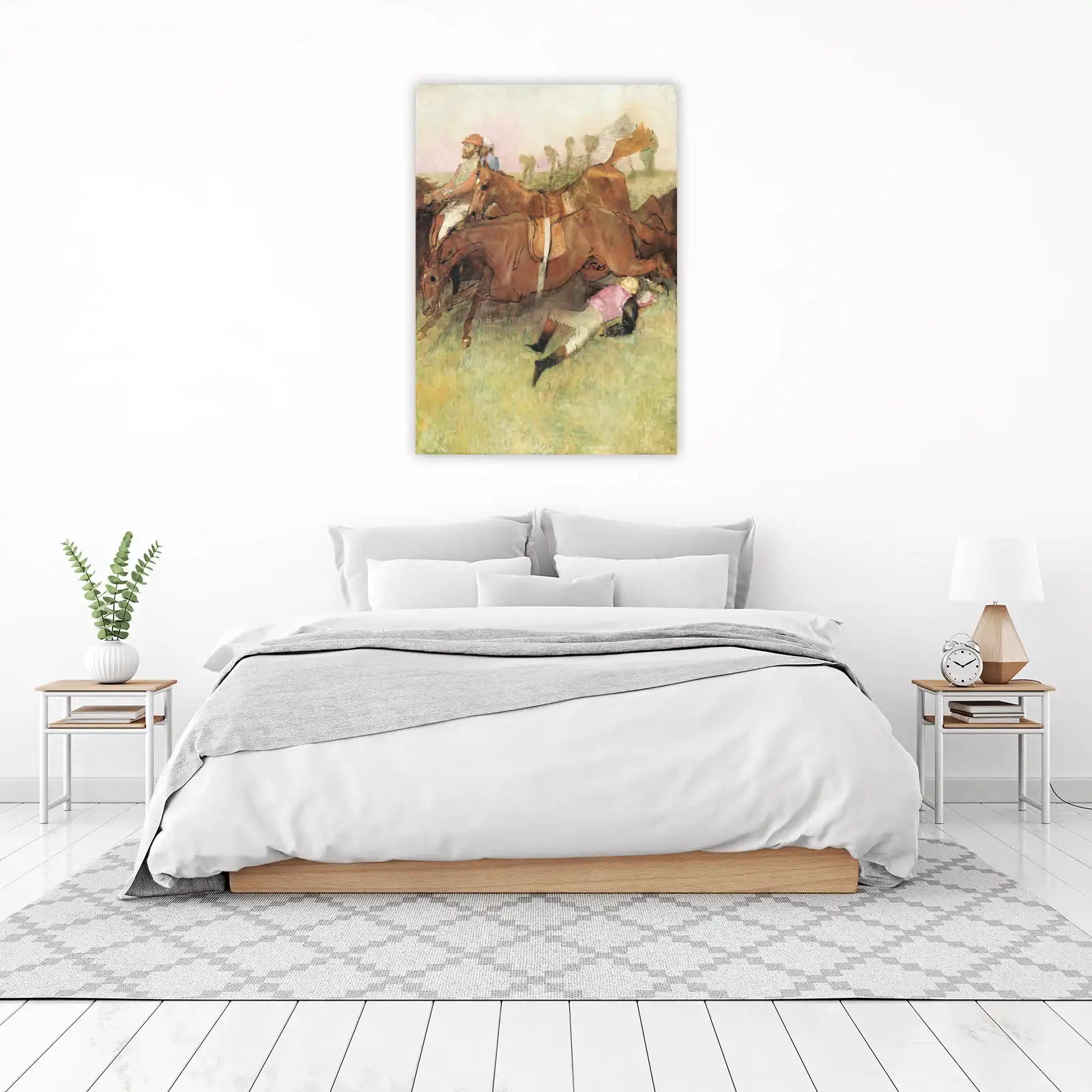 The Jockey Down Horse Racing Wall Art
