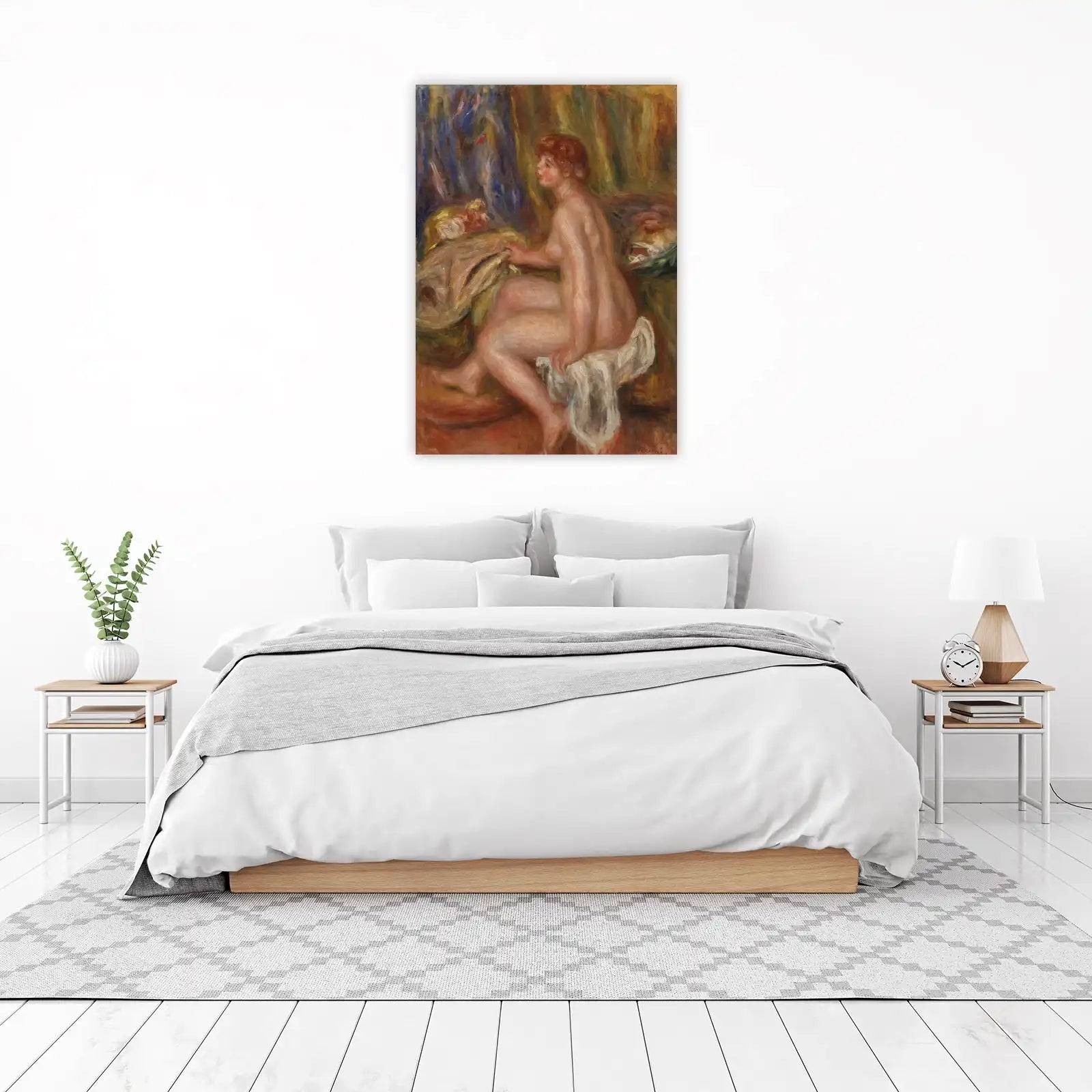 Renoir's Nude Seated Impressionist Wall Art