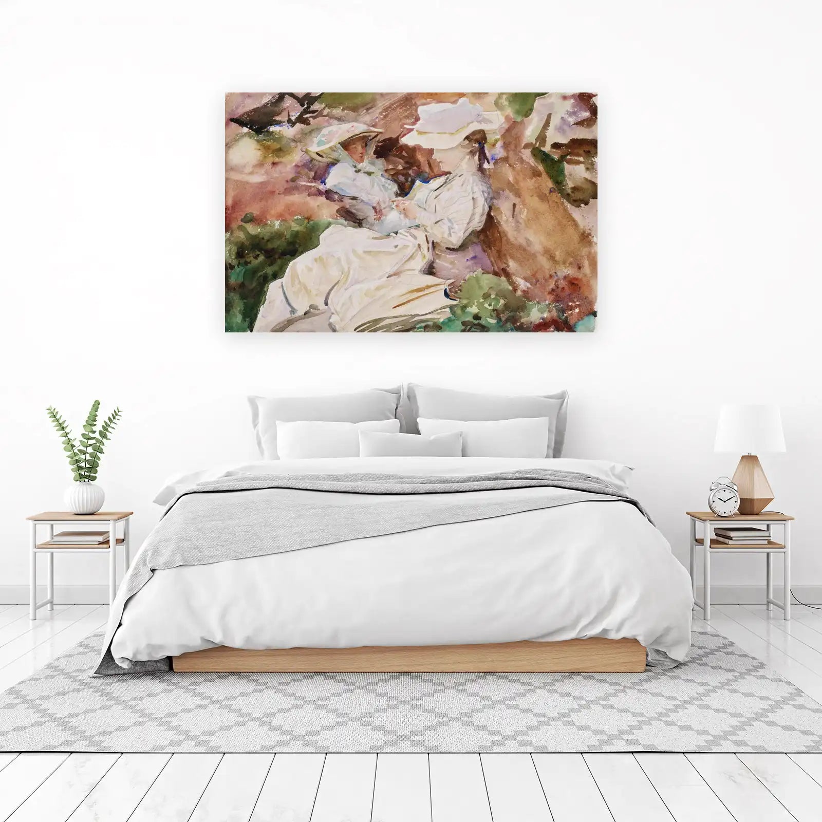 Vintage Ladies Leisure Watercolor Wall Art