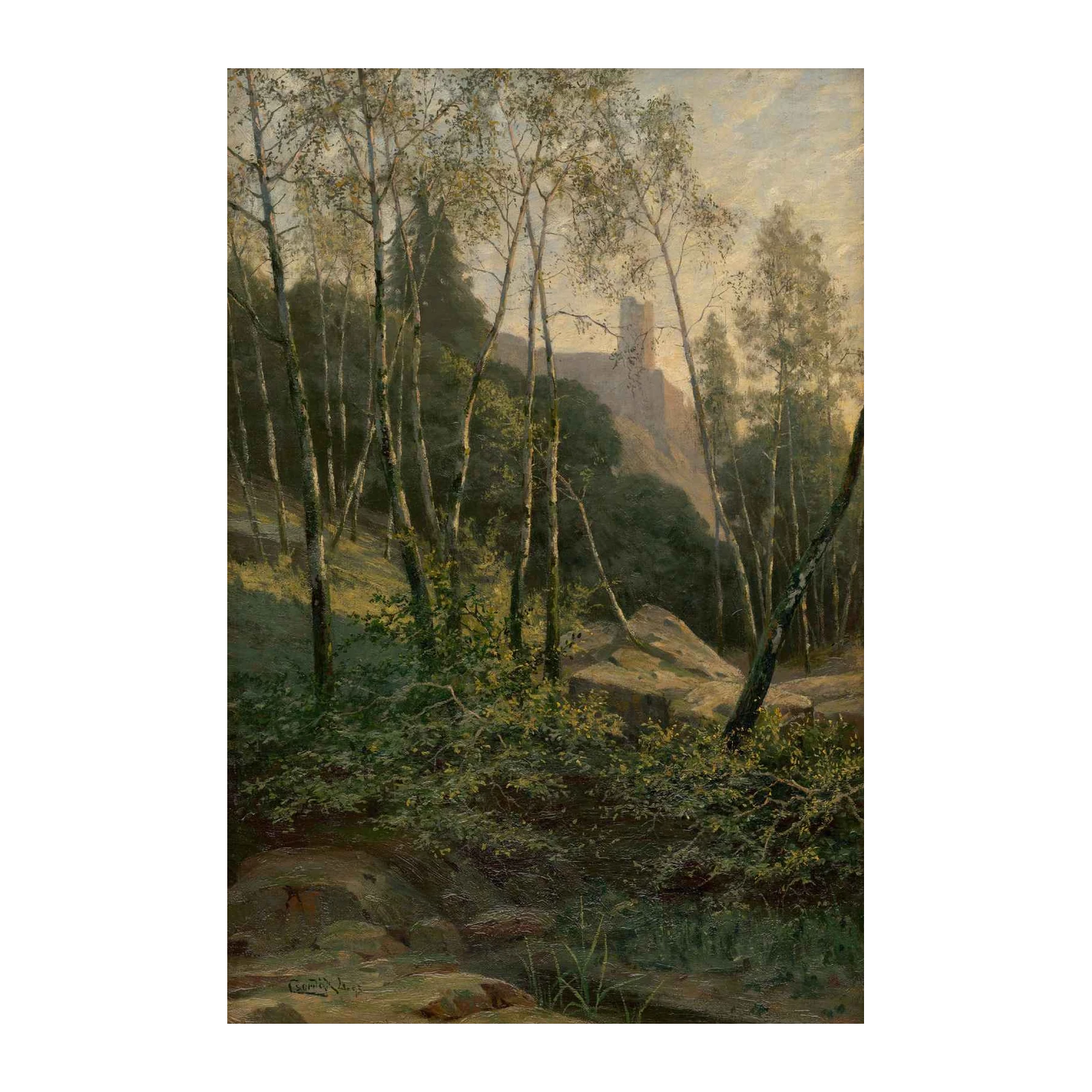 Enchanted Forest Castle View Wall Art