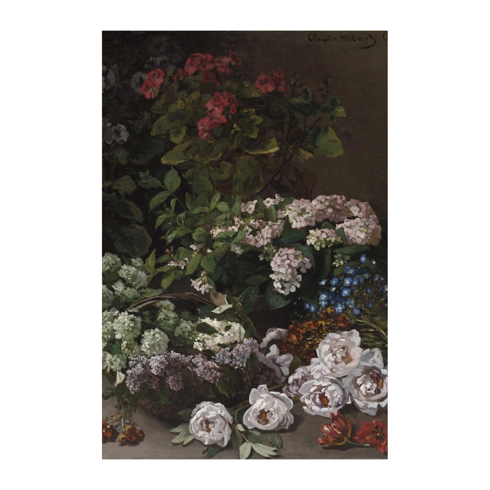 Monet's Floral Abundance Wall Art