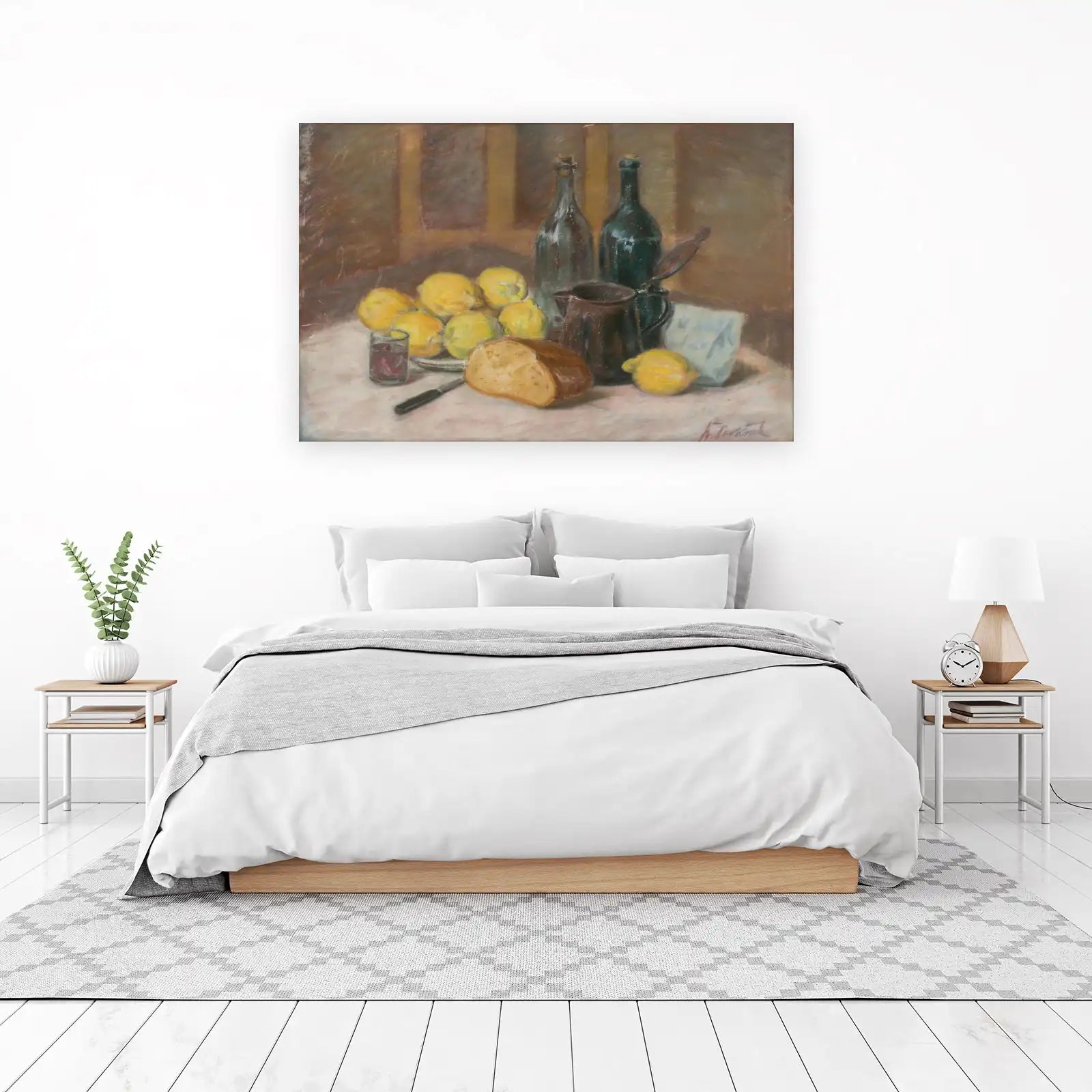Still Life Lemons and Bread Wall Art