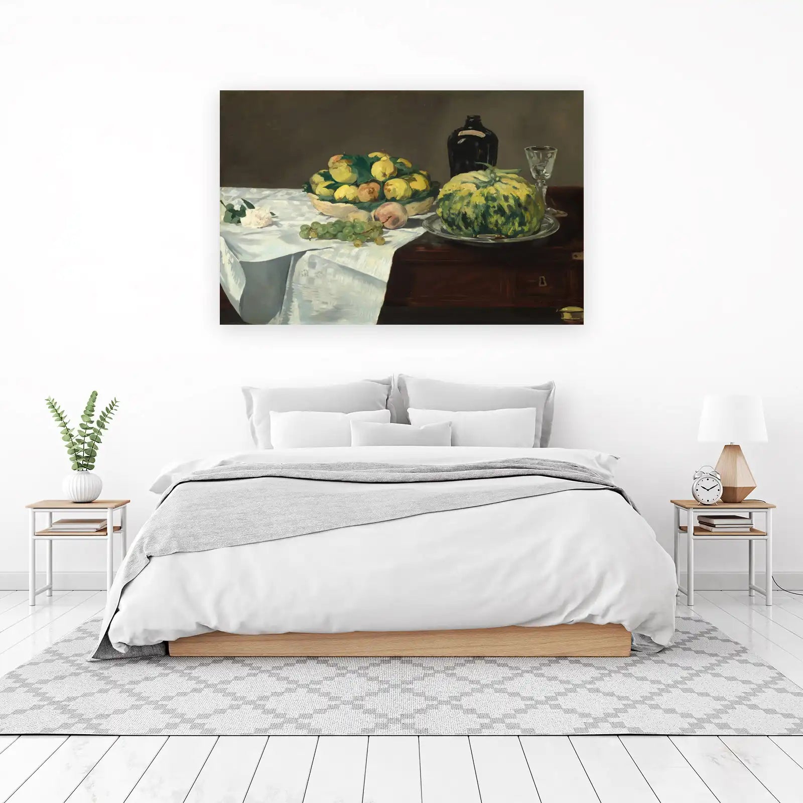 Still Life with Fruits & Bottle Wall Art